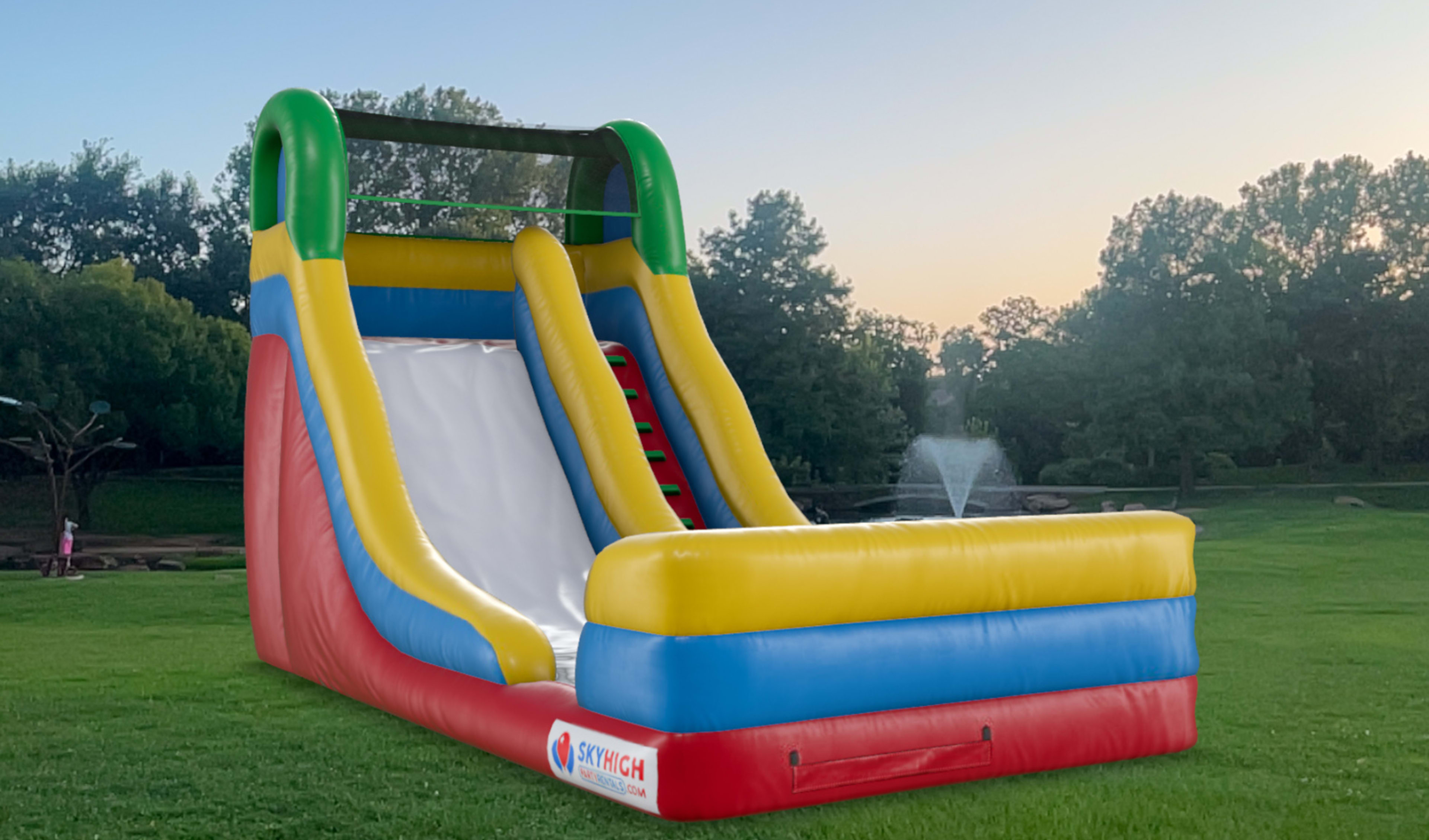 Front 15ft Inflatable Water Slide Rentals