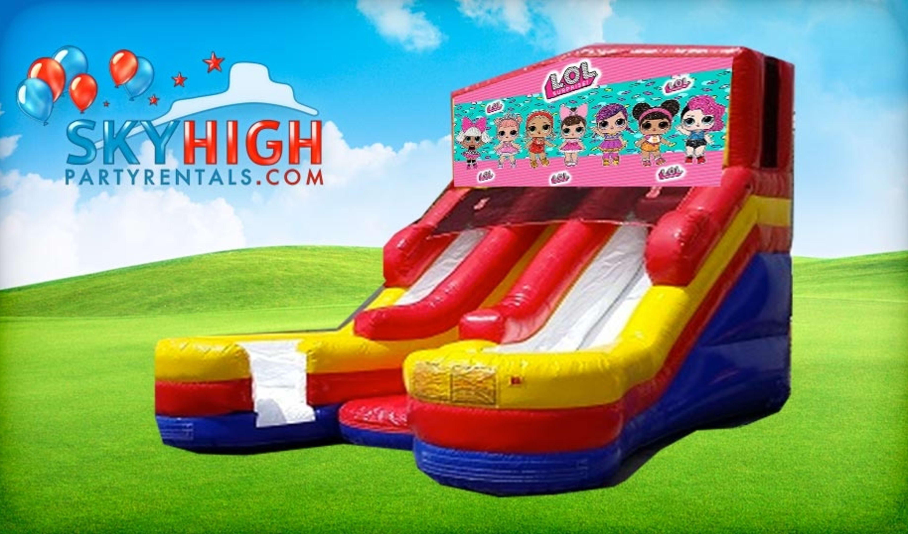 16ft Lol Surprise Double (Wet/Dry) Slide Rentals