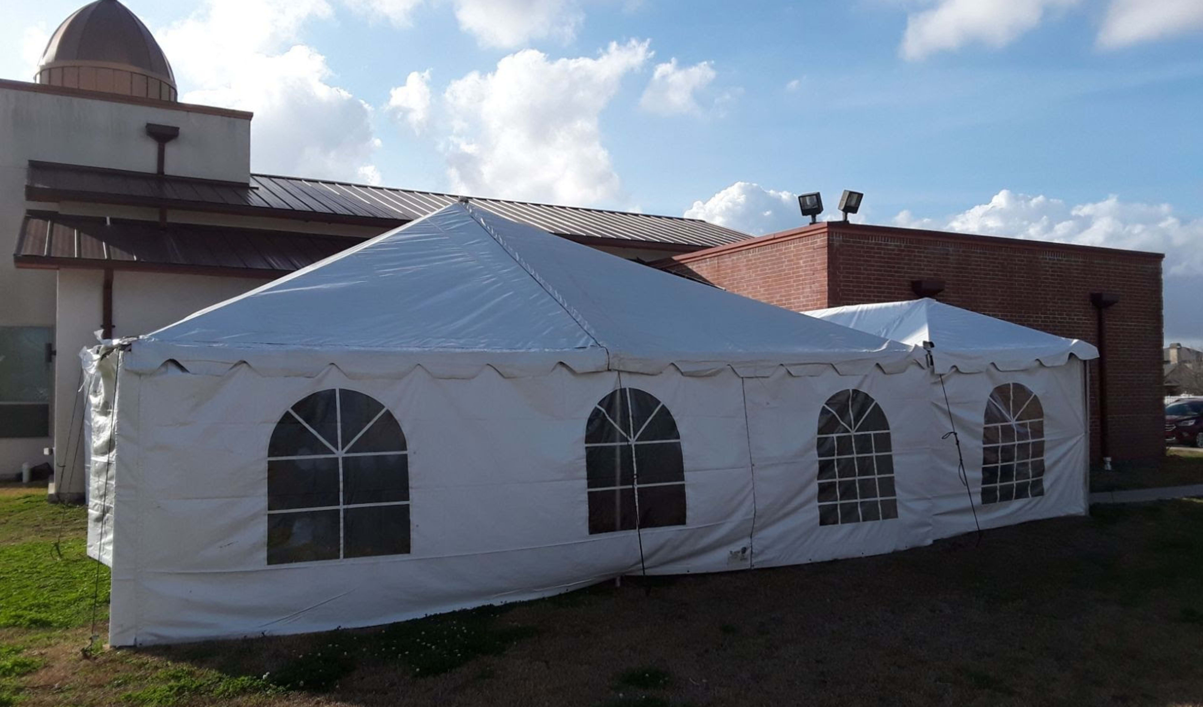 30ft x 30ft Frame Tent Rentals with sidewalls