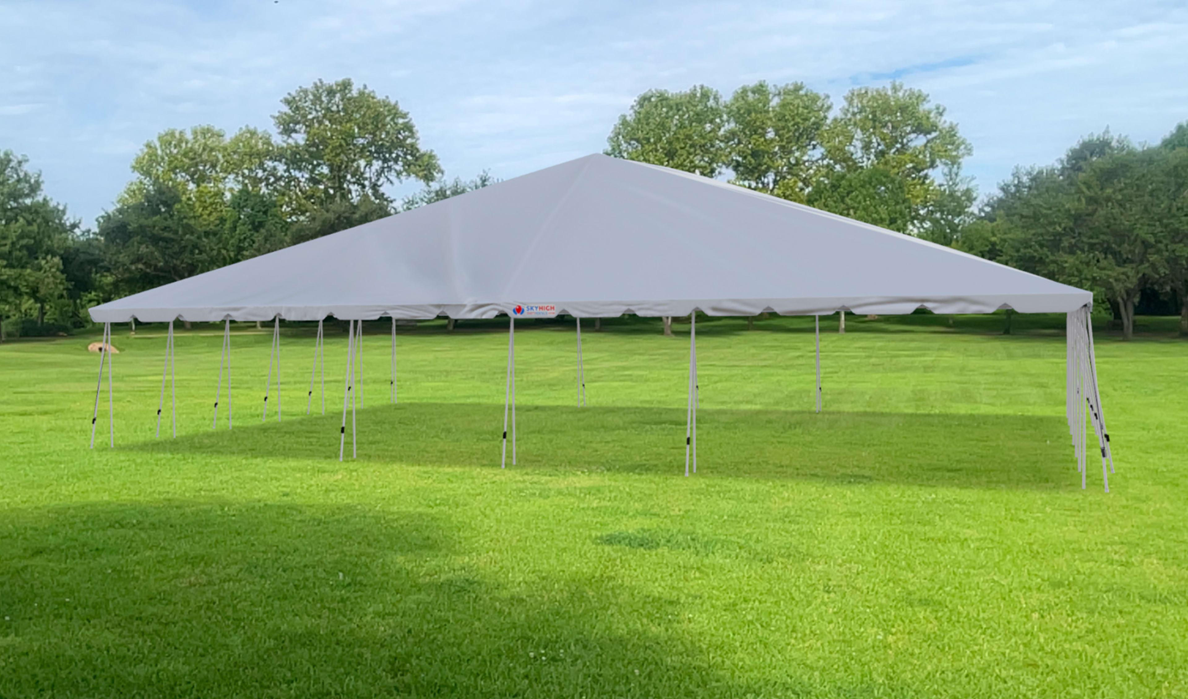 40ft x 60ft Frame Tent Rental on Grass