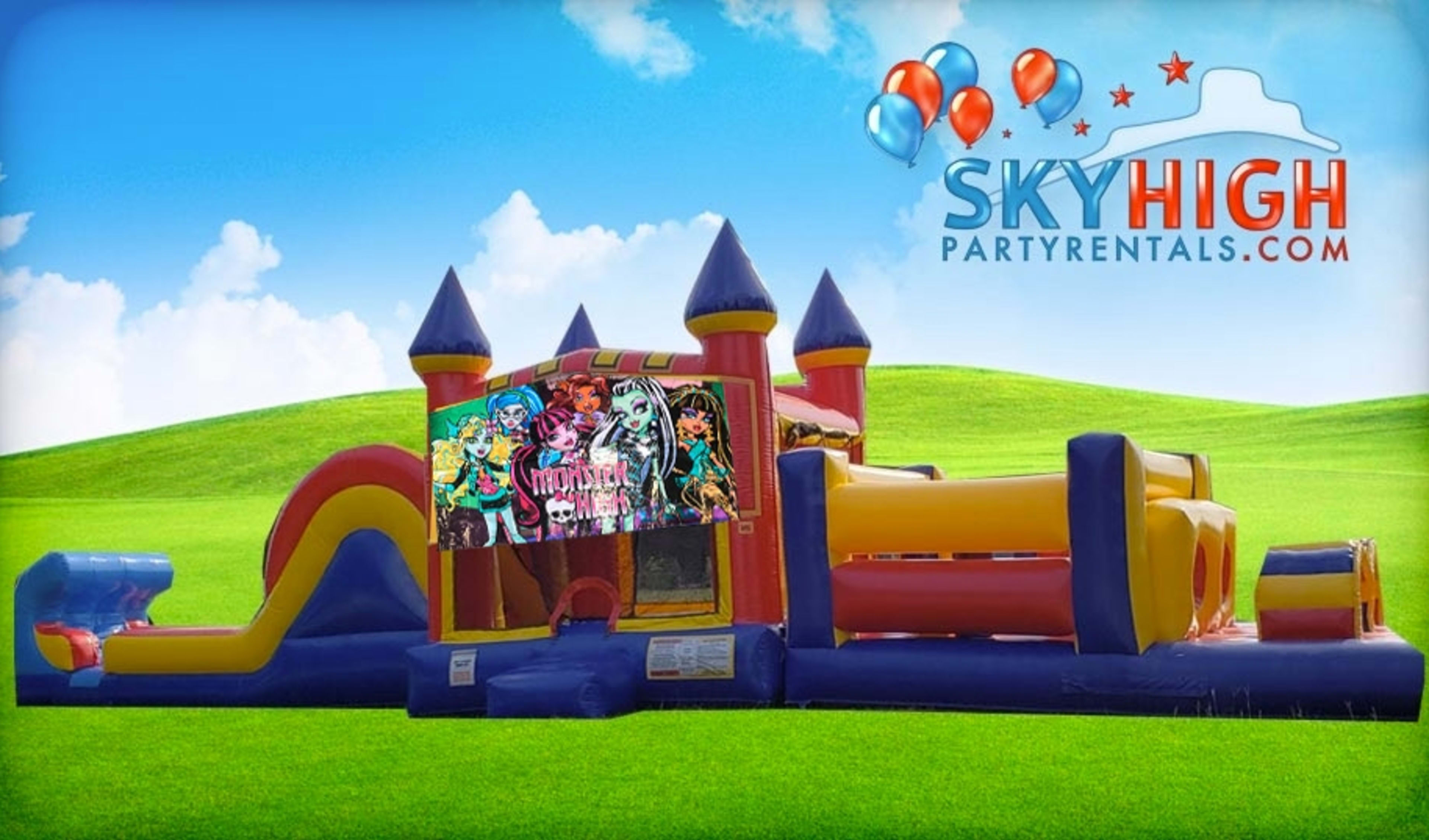 50ft Monster High Obstacle w/ Wet or Dry Slide