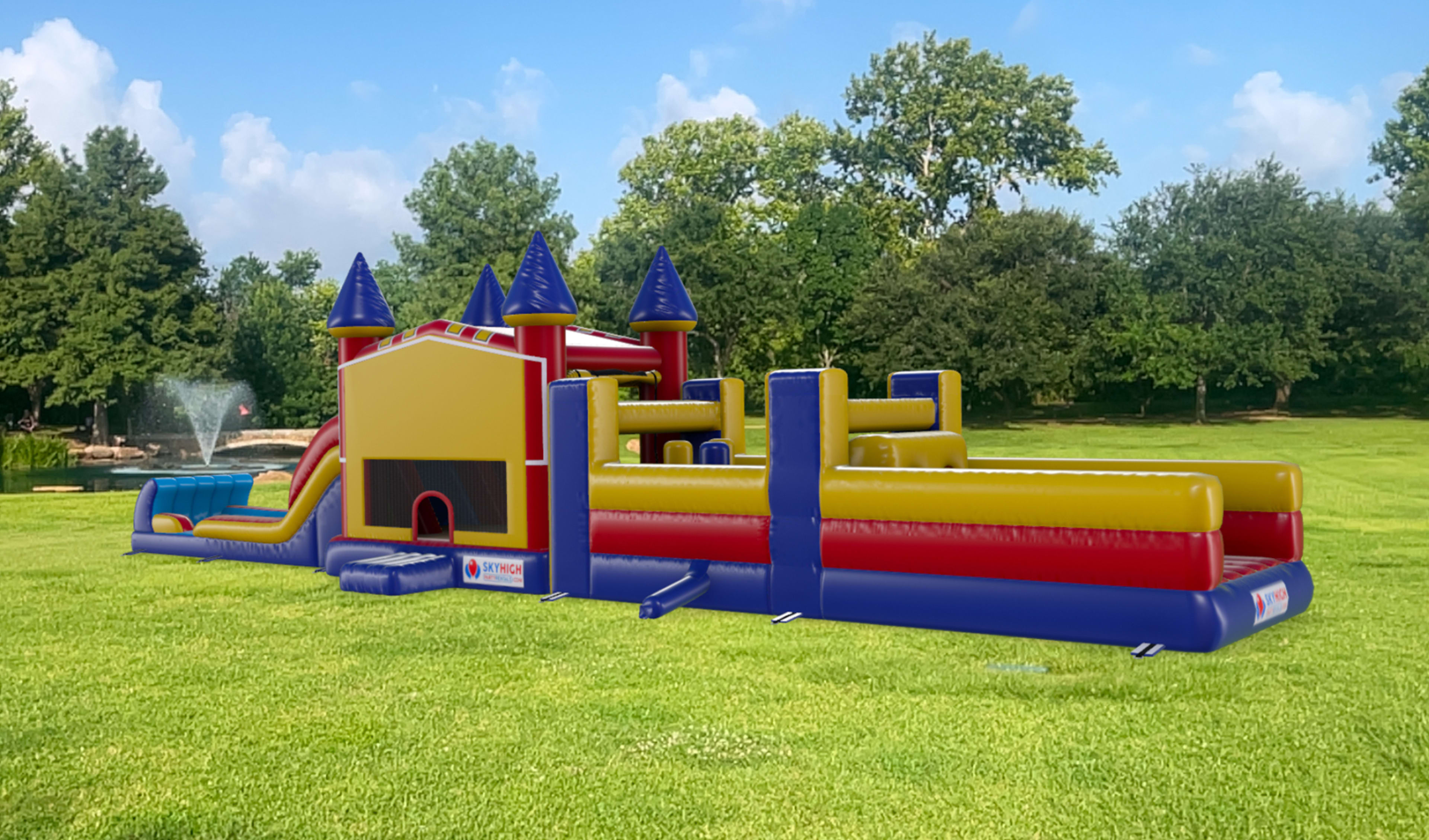 50ft Peppa Pig Obstacle Course Rental near me