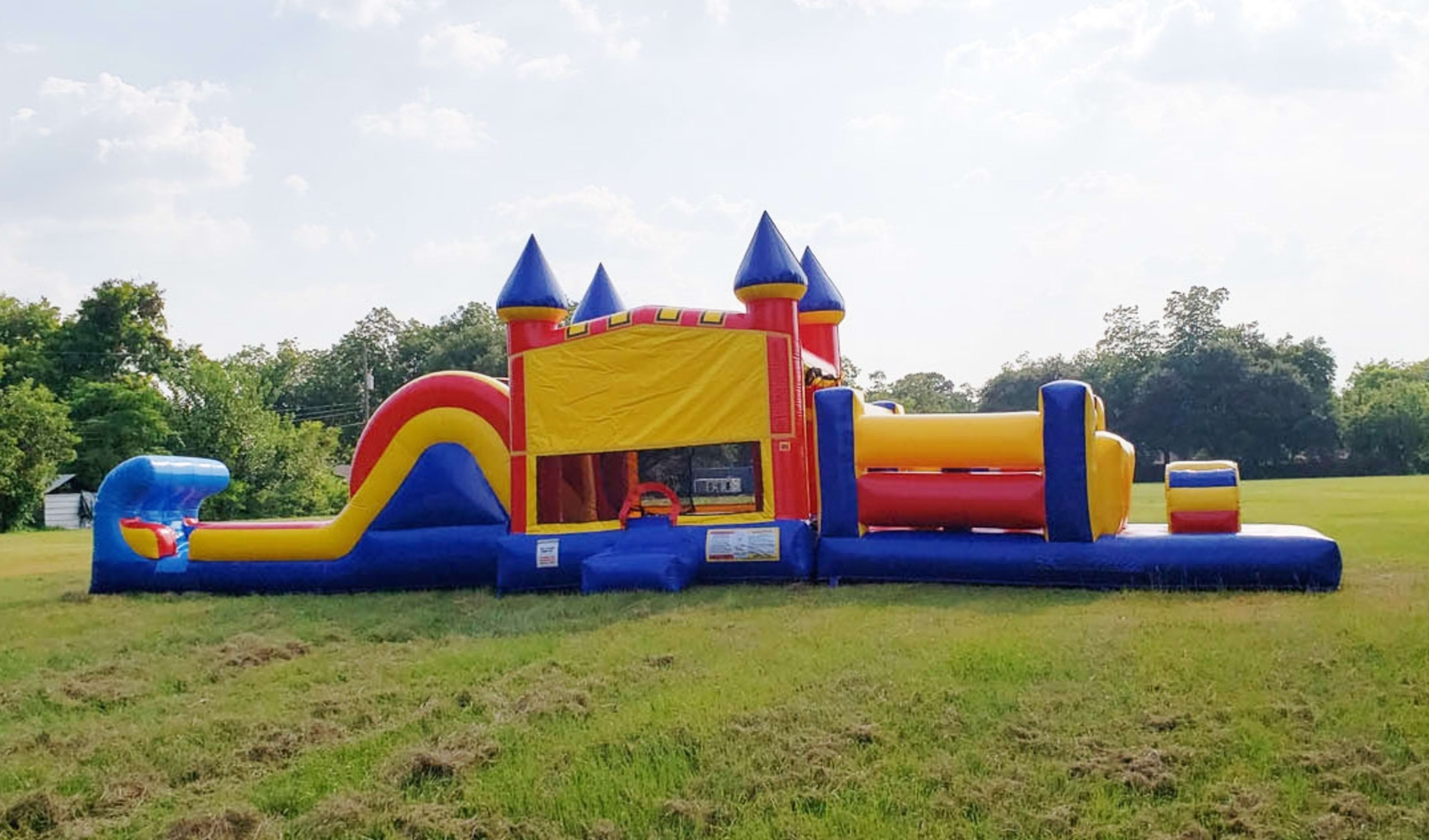 50ft Super Heroes Obstacle w/ Wet or Dry Slide