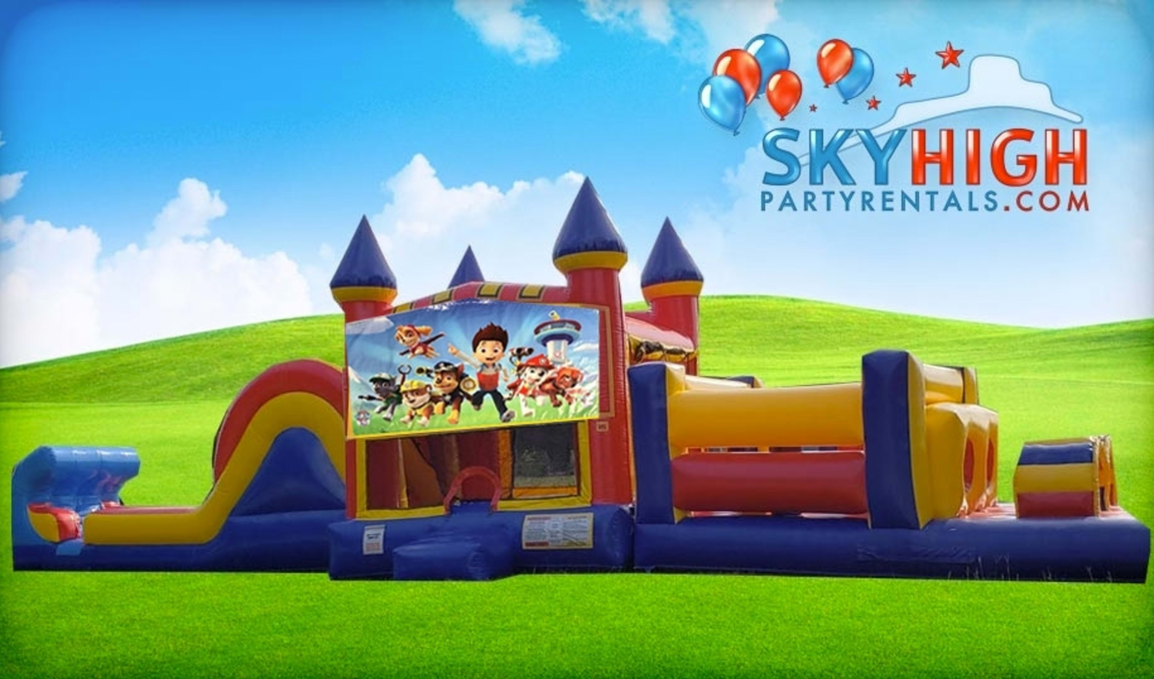 50ft Paw Patrol Obstacle w/ Wet or Dry Slide