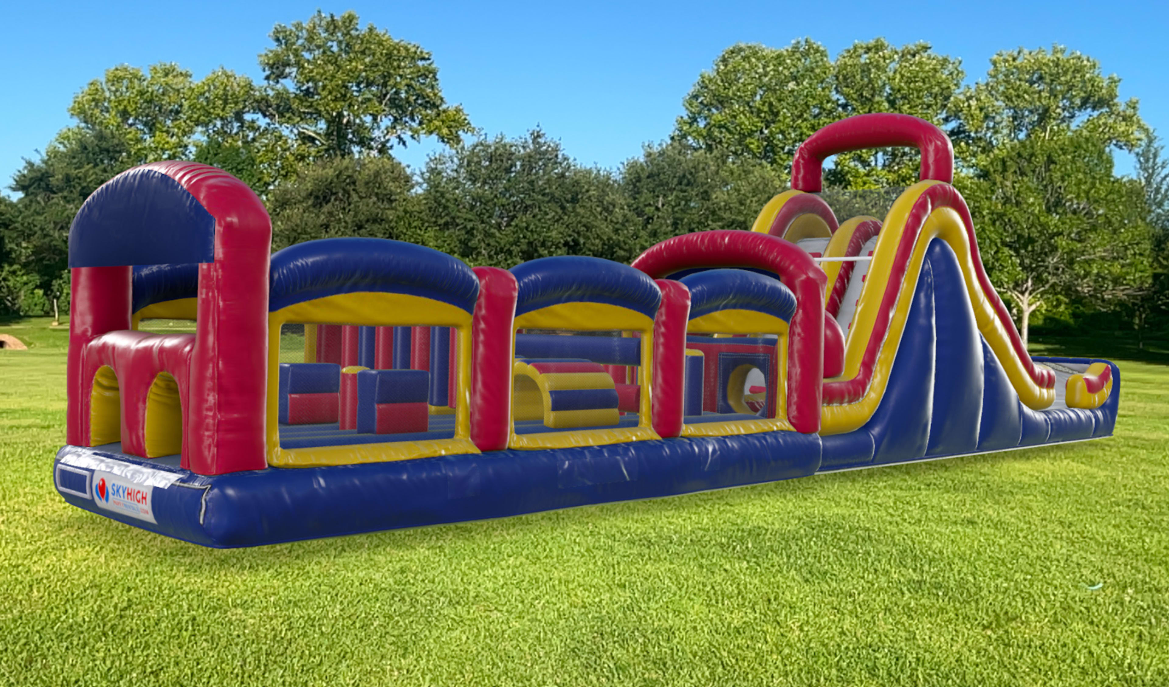 60ft Obstacle Course Bounce House Rental