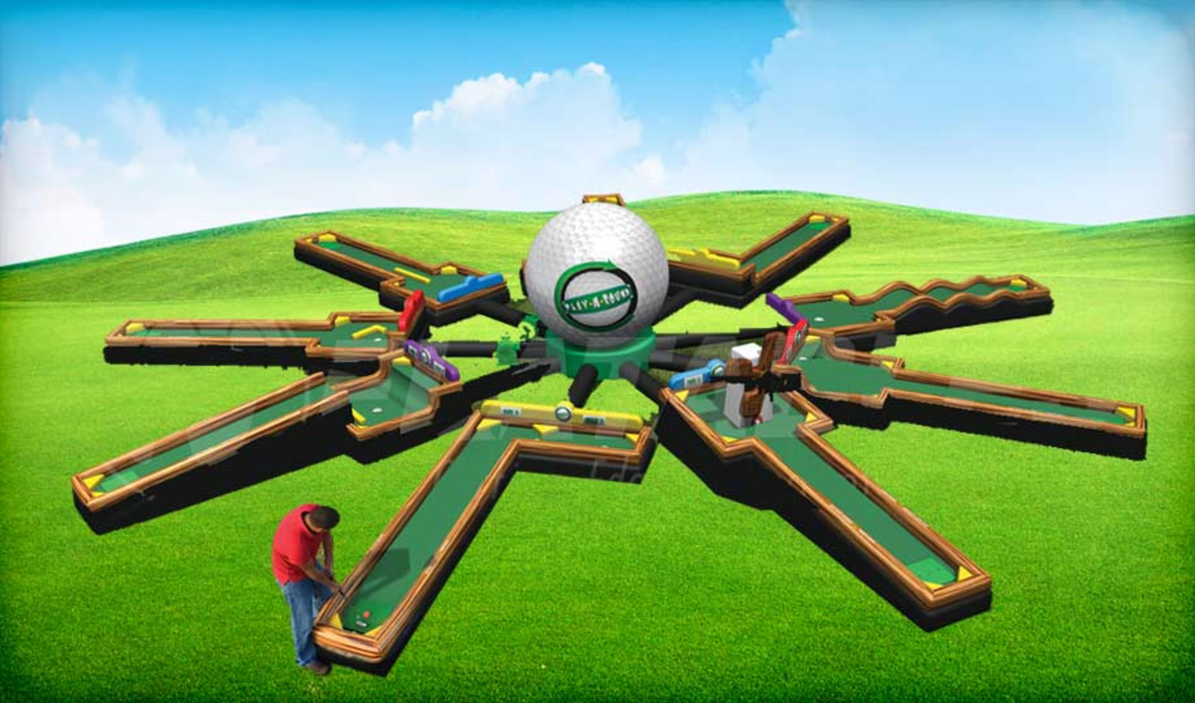 9 hole putt putt game rental houston