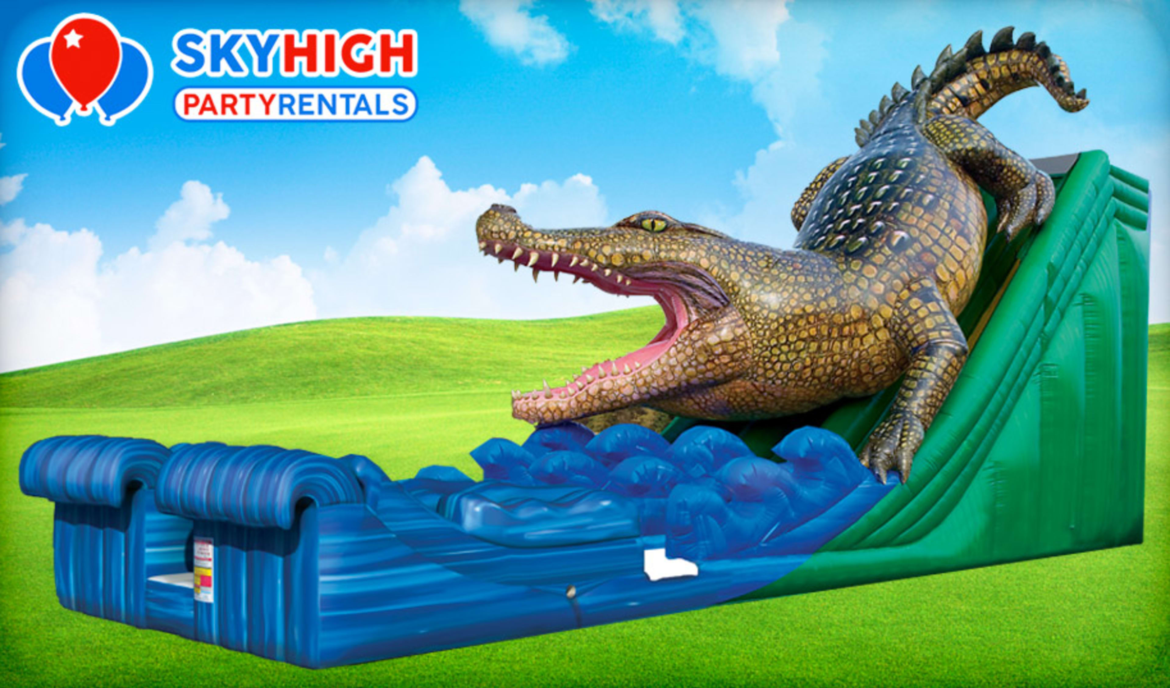 Alligator Bounce House Water Slide Rental