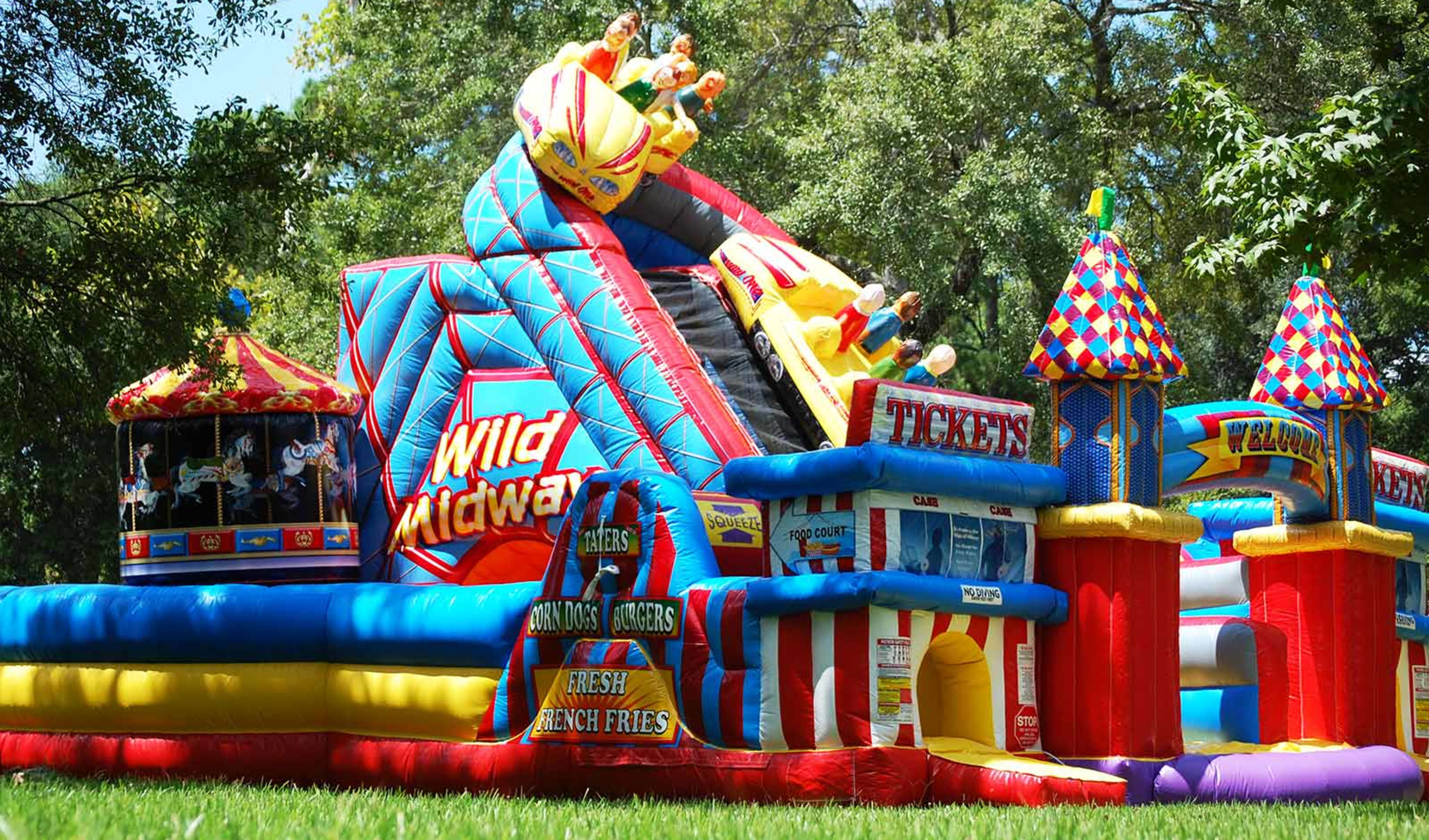 Amusement Park Themed Inflatable Game