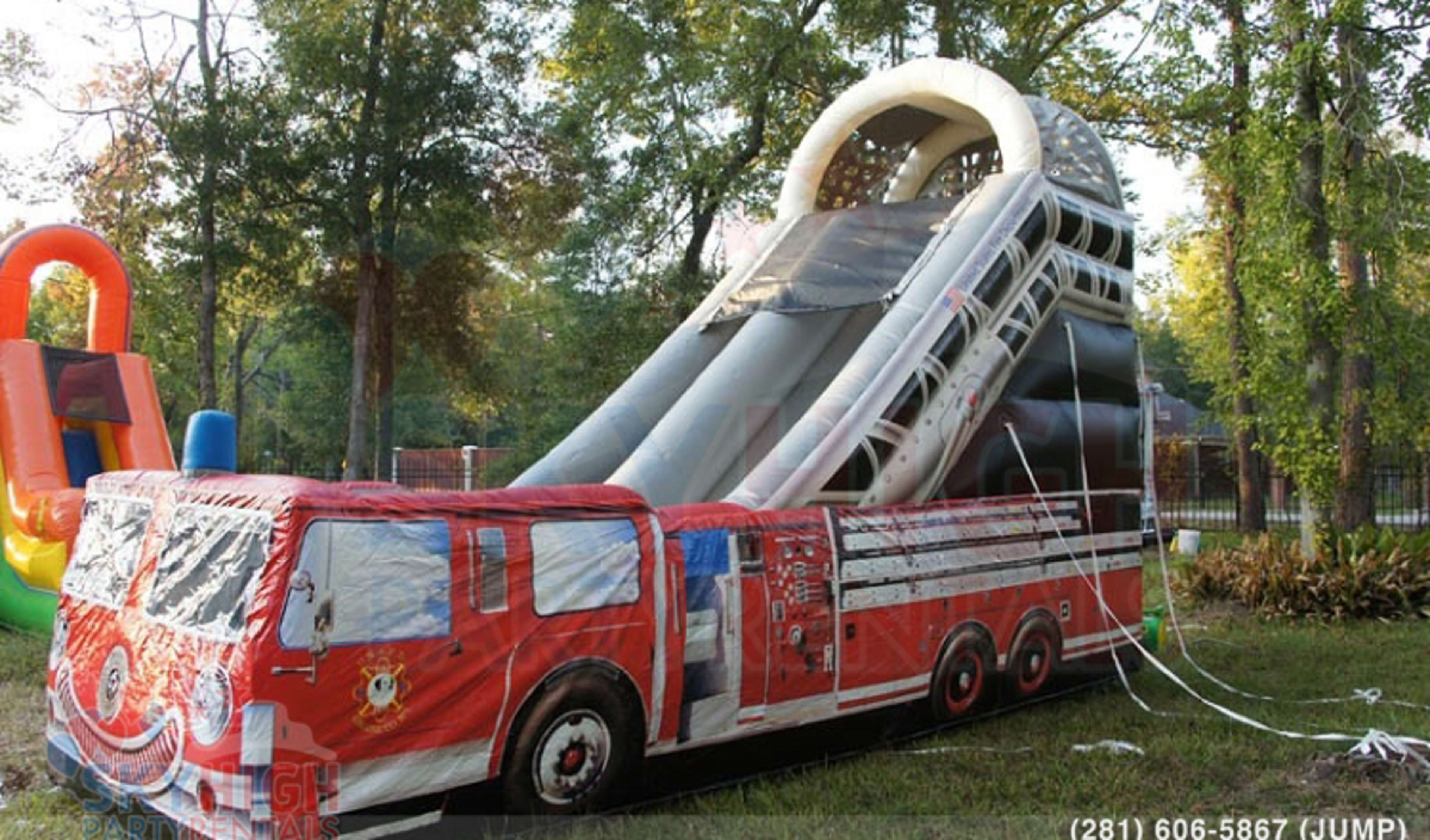 fire truck slide side