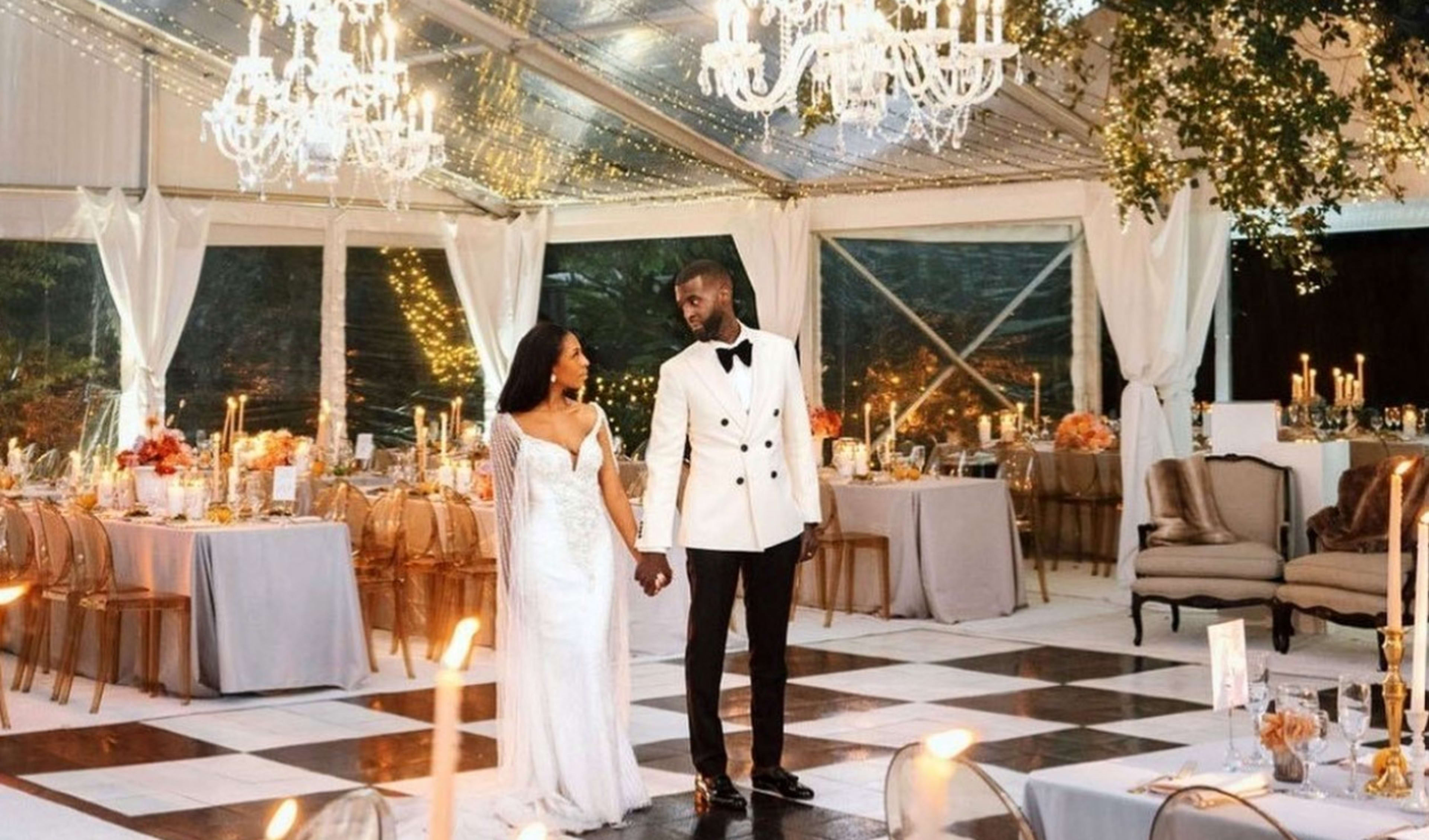 Black and White Dance Floor for rent  near me