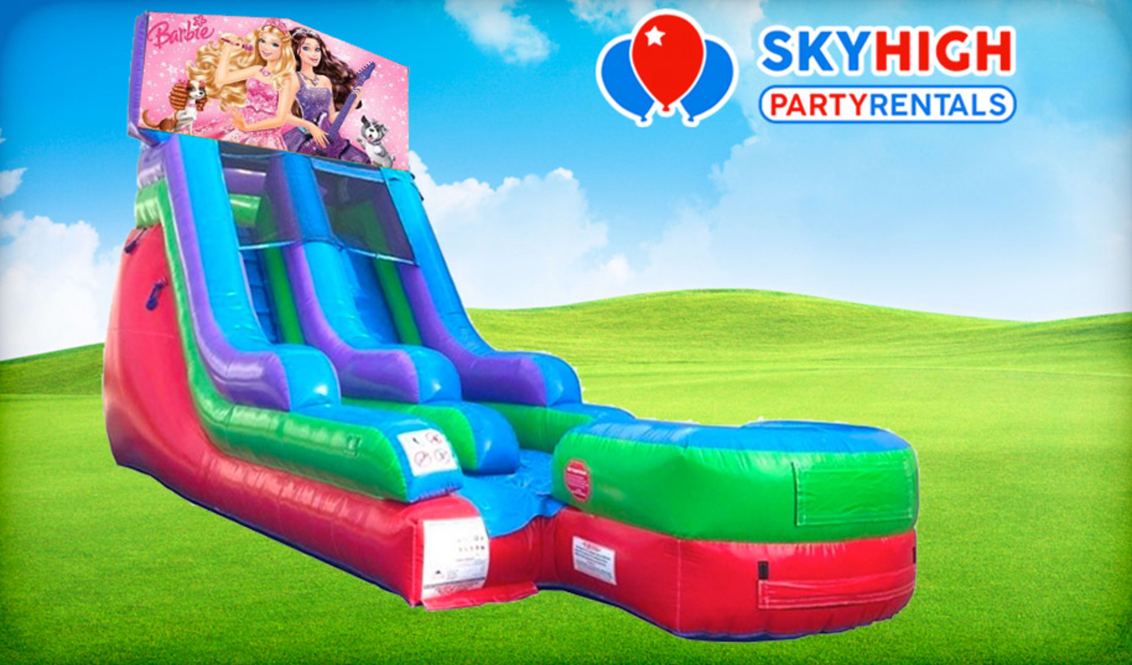 15ft Barbie Retro Wet/Dry Slide  Rental
