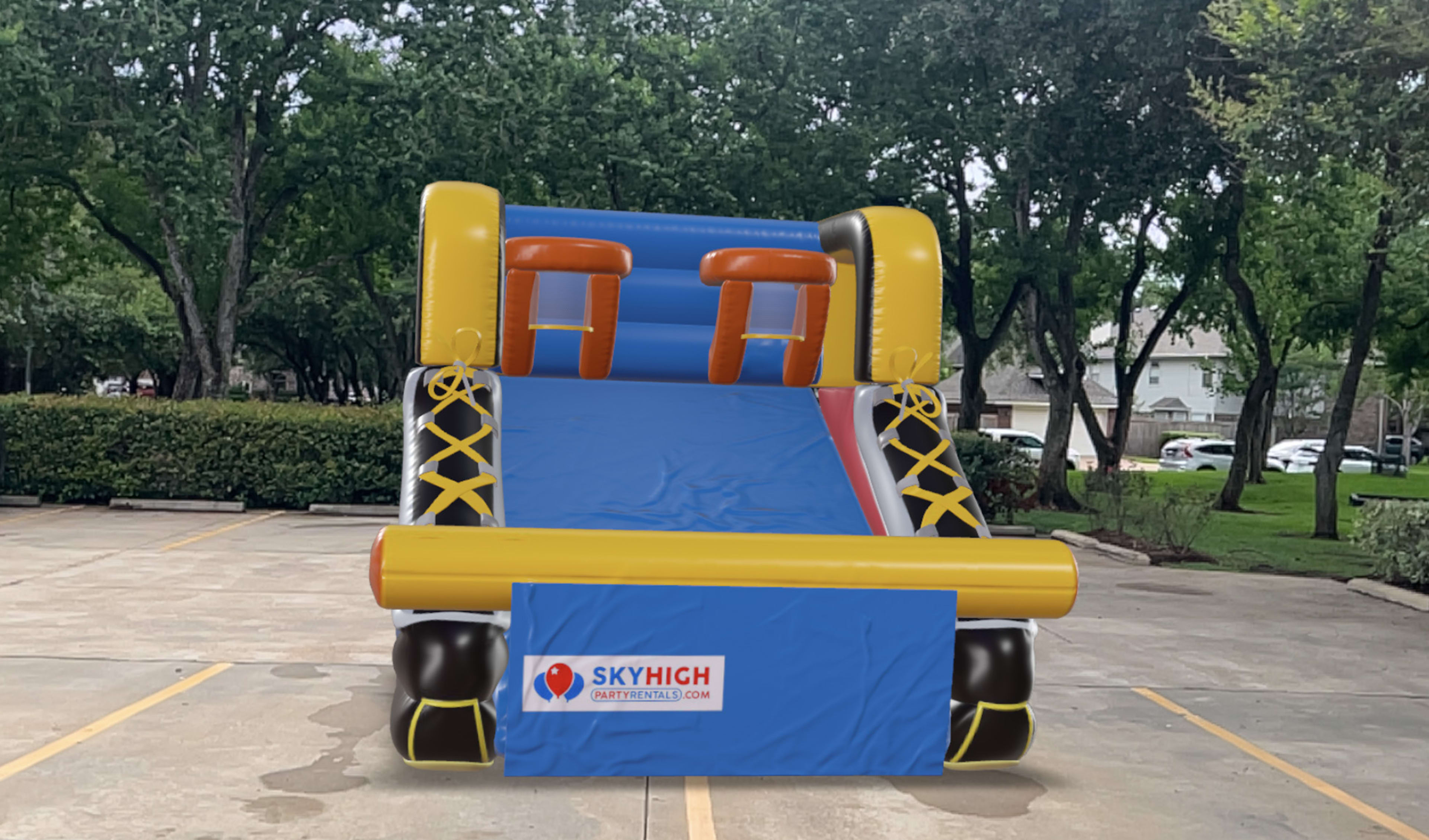 Basketball Shootout at Parking Lot