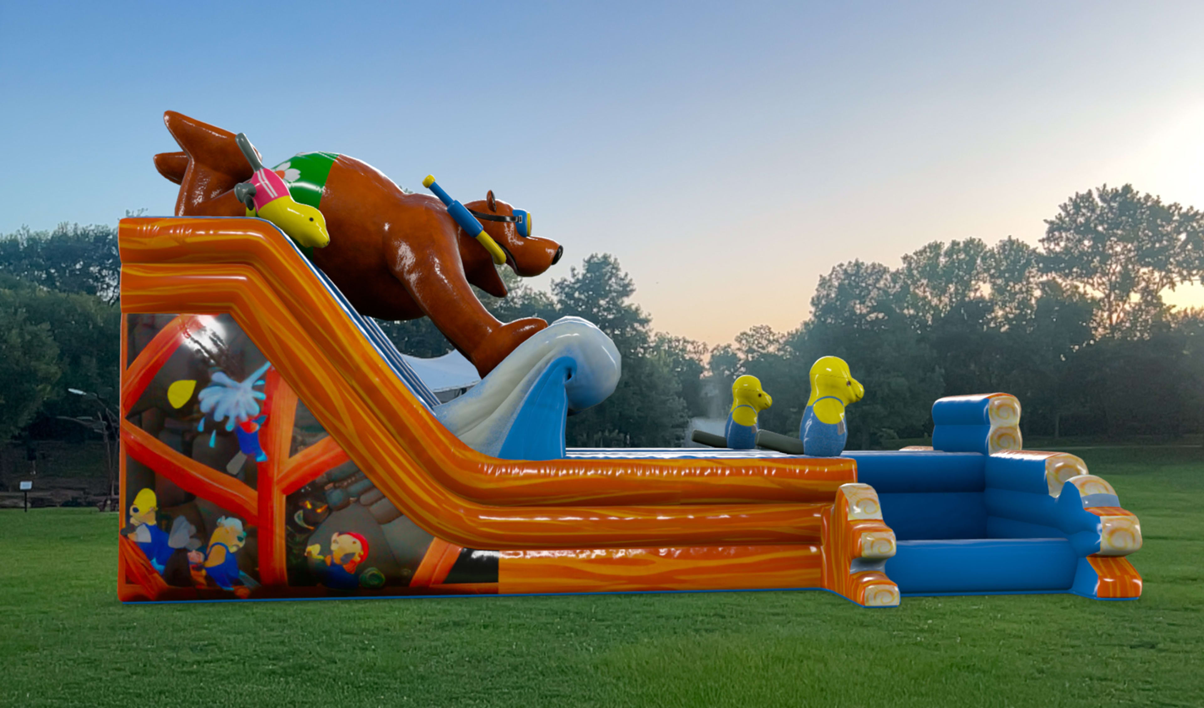 Bear Camp Inflatable Water Slide Rental