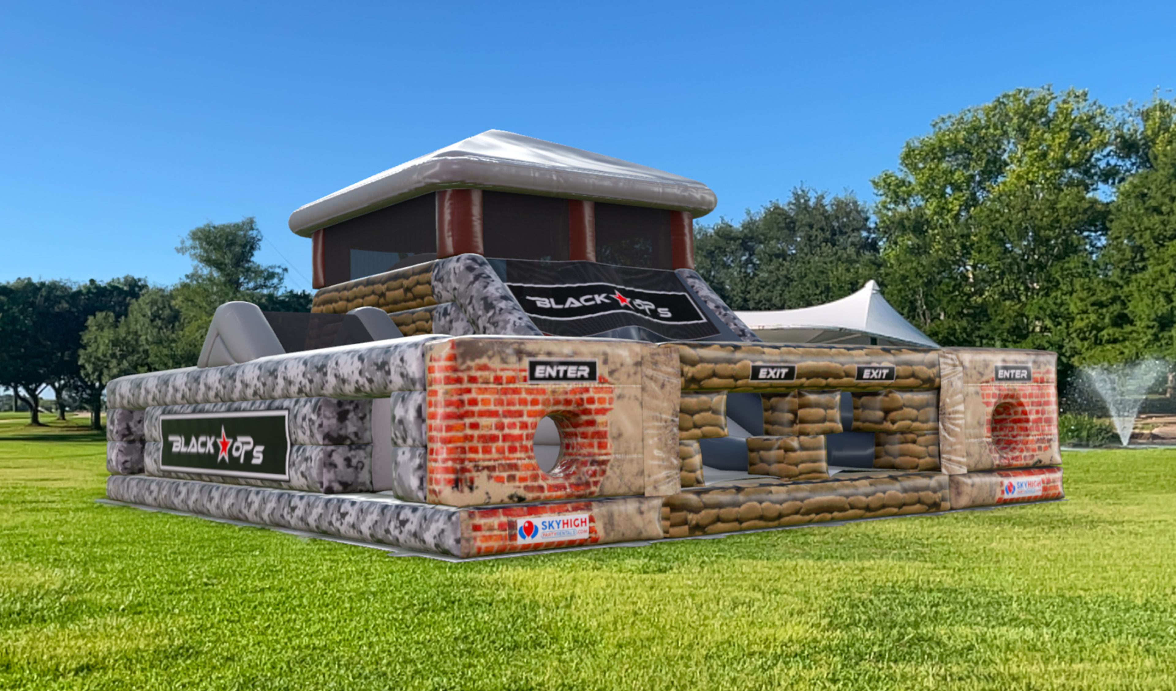 Black Ops Inflatable Bounce House Rentals