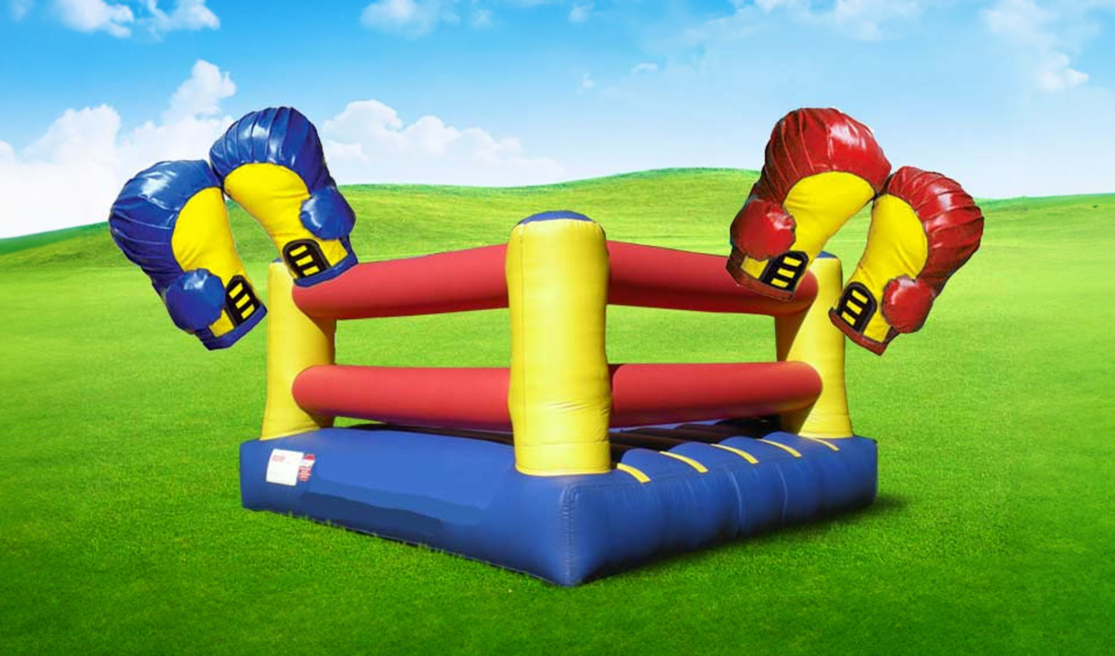 Bouncy Boxing Ring Rental with Giant Gloves