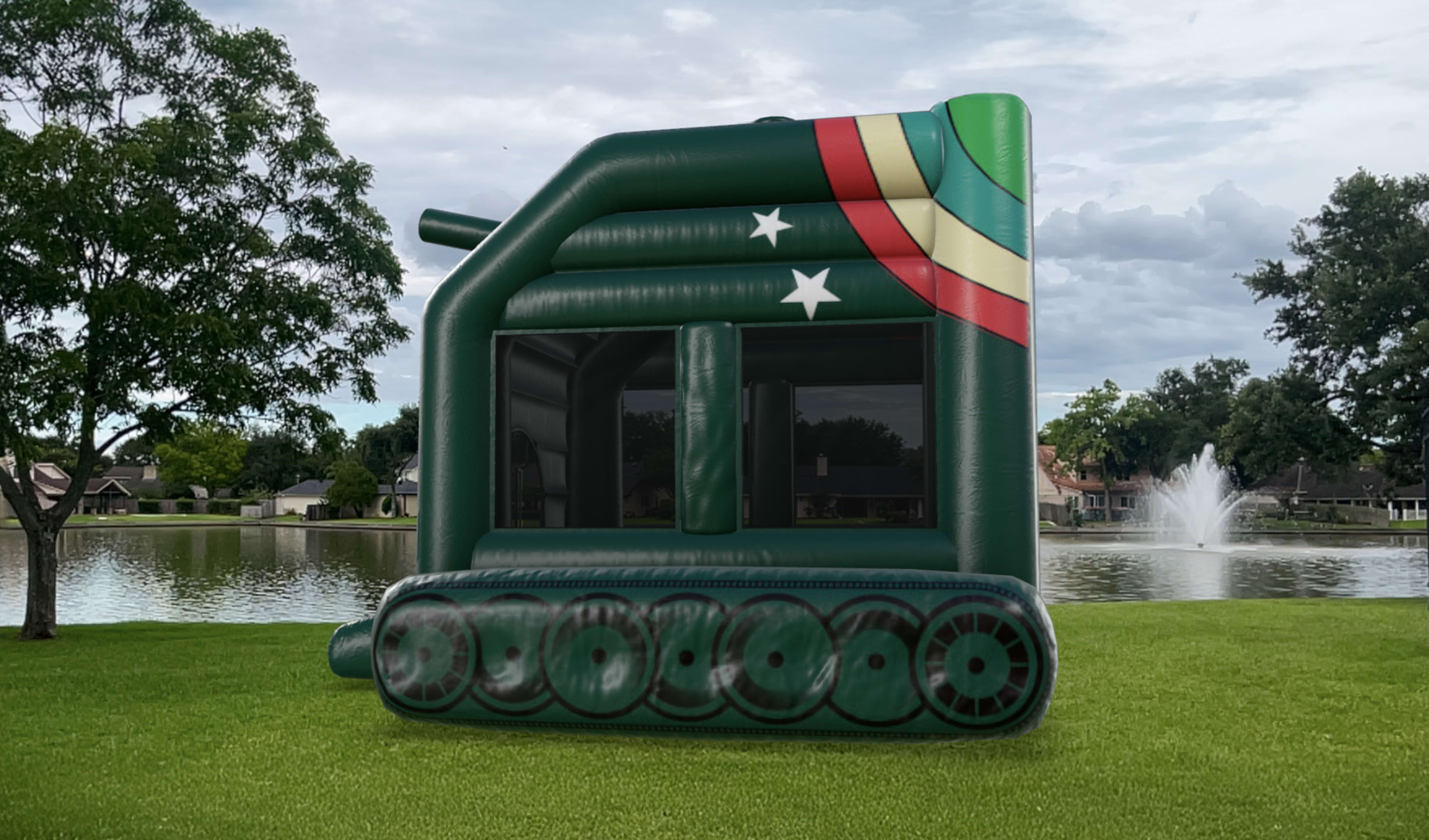 Tank Themed Bounce House Moonwalk Rentals