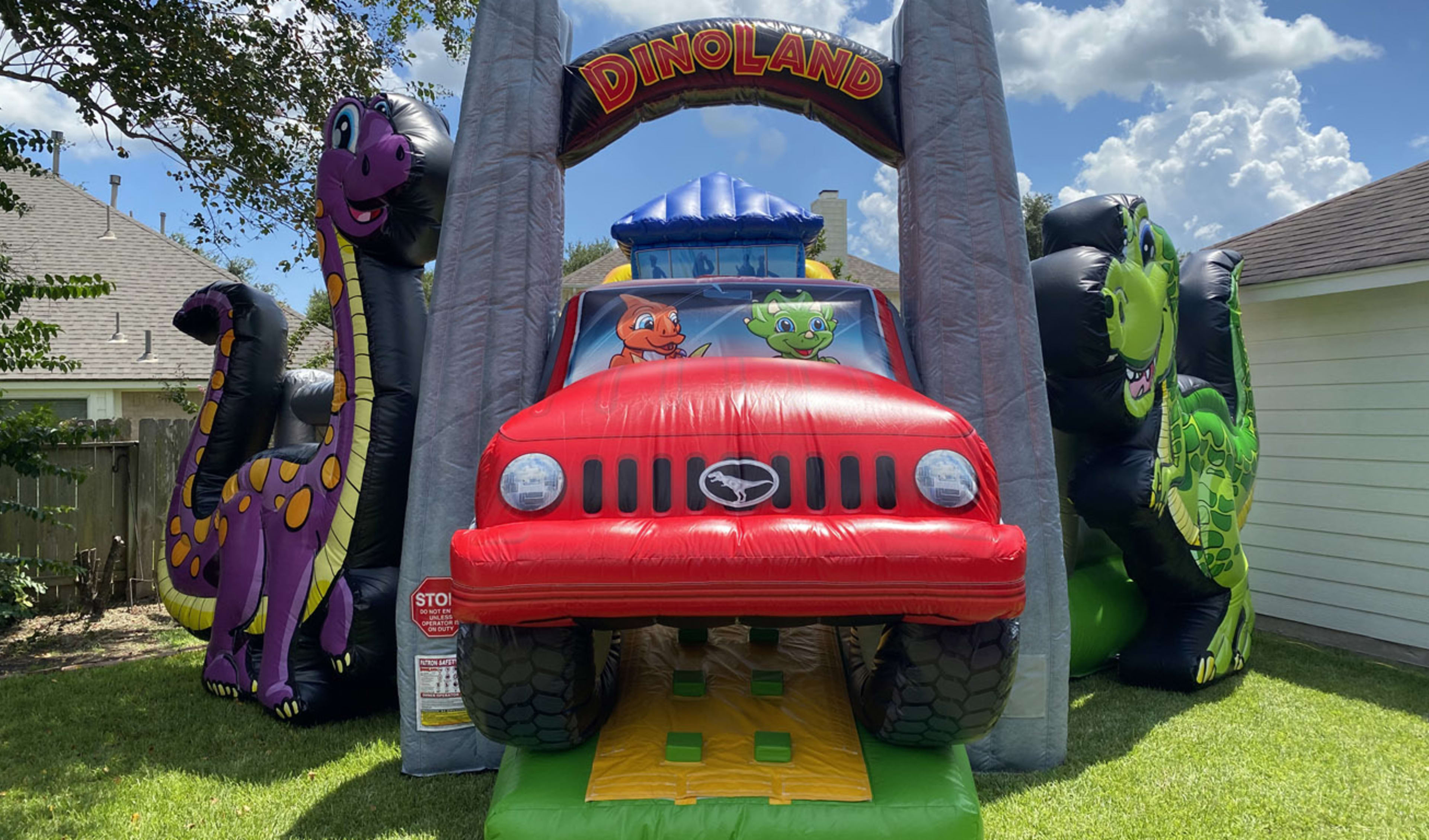 Inflatable Dinosaur Land Toddler Bounce House Combo