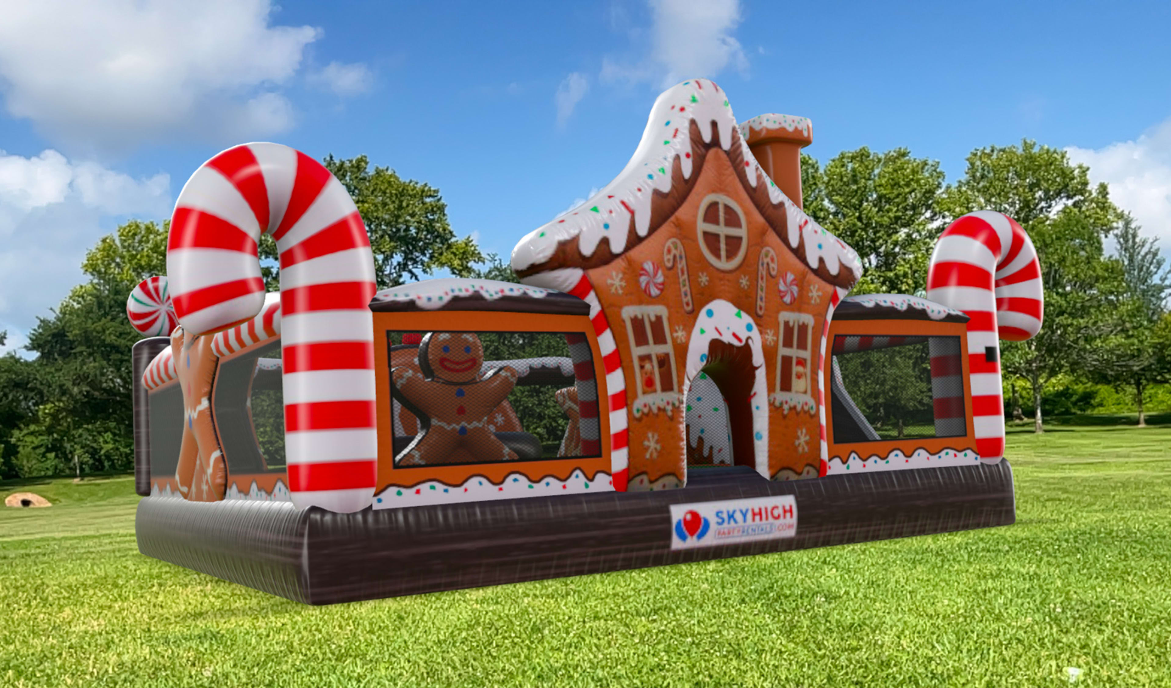 Christmas Gingerbread Moonwalk Rental