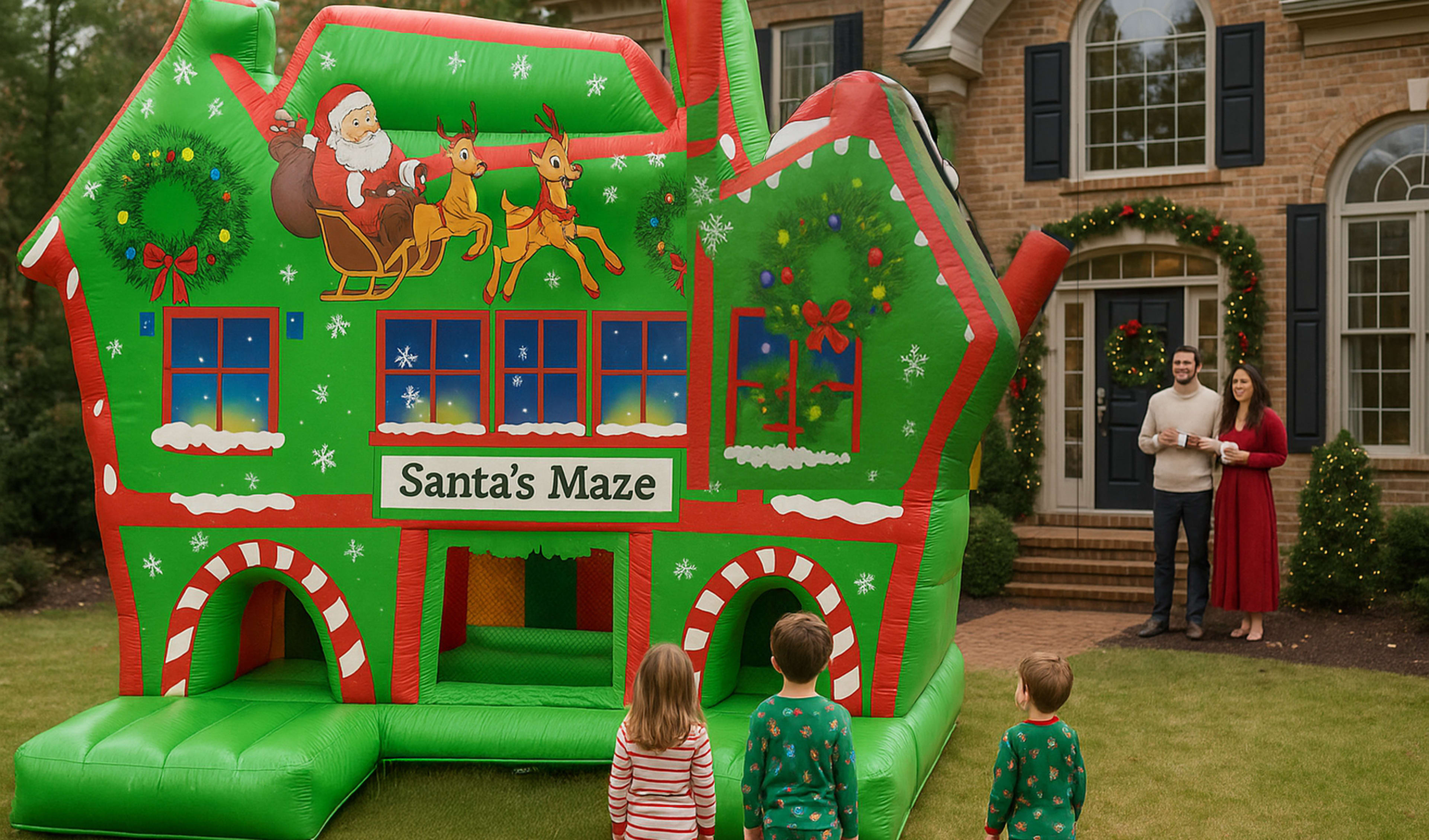 Santa's Maze Party Rentals Obstacle for Christmas Parties