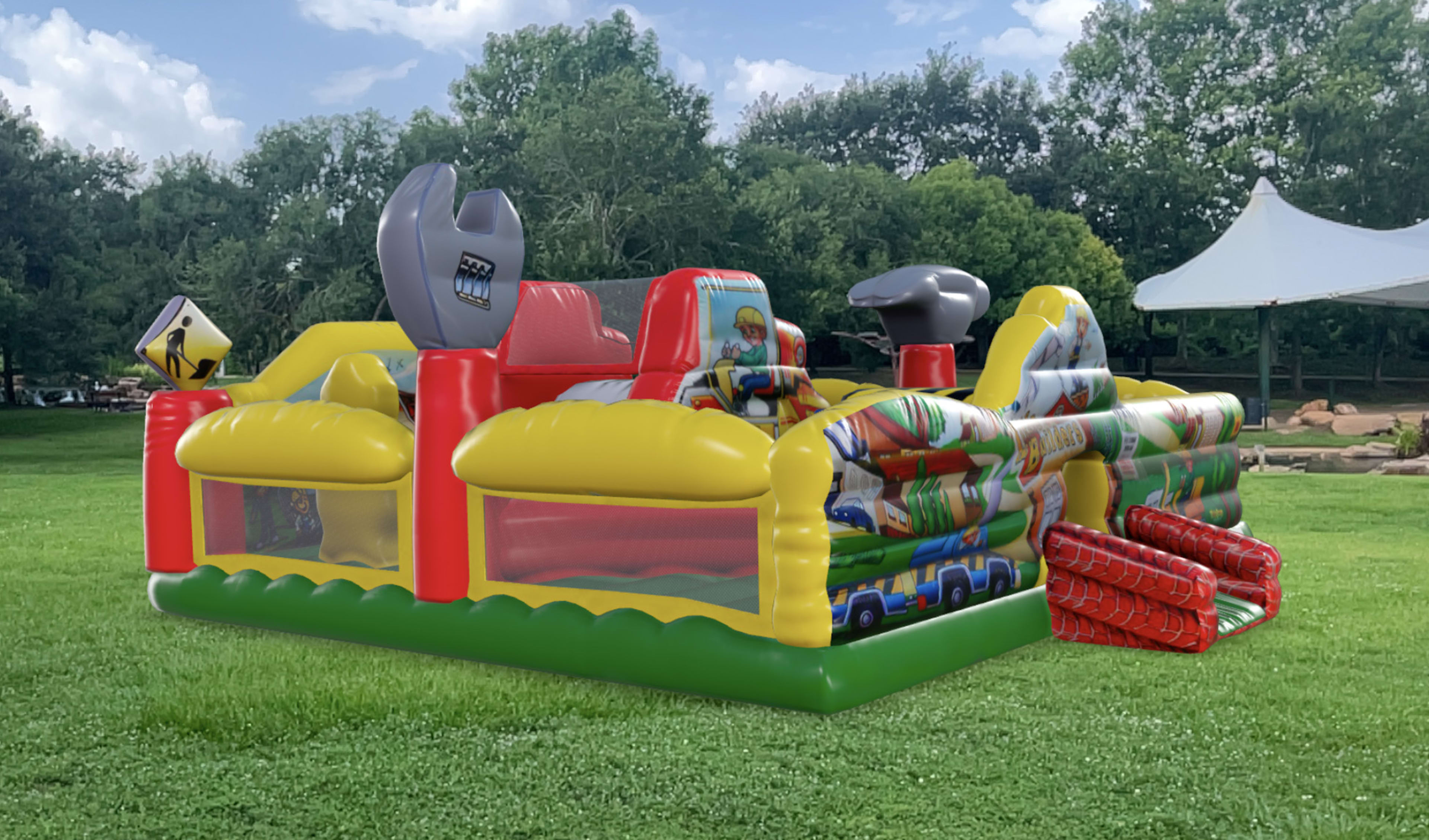 Little Builders Construction Toddler Bounce House for Kids