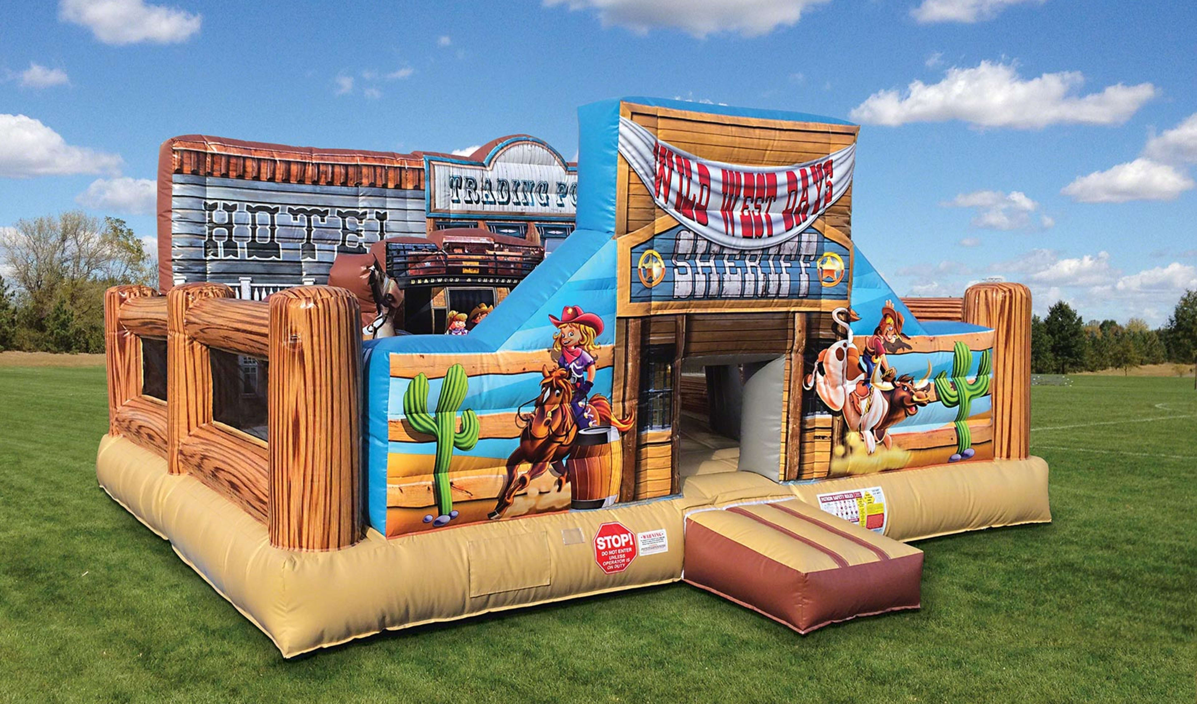 Side View Cowboy Bounce House Rentals