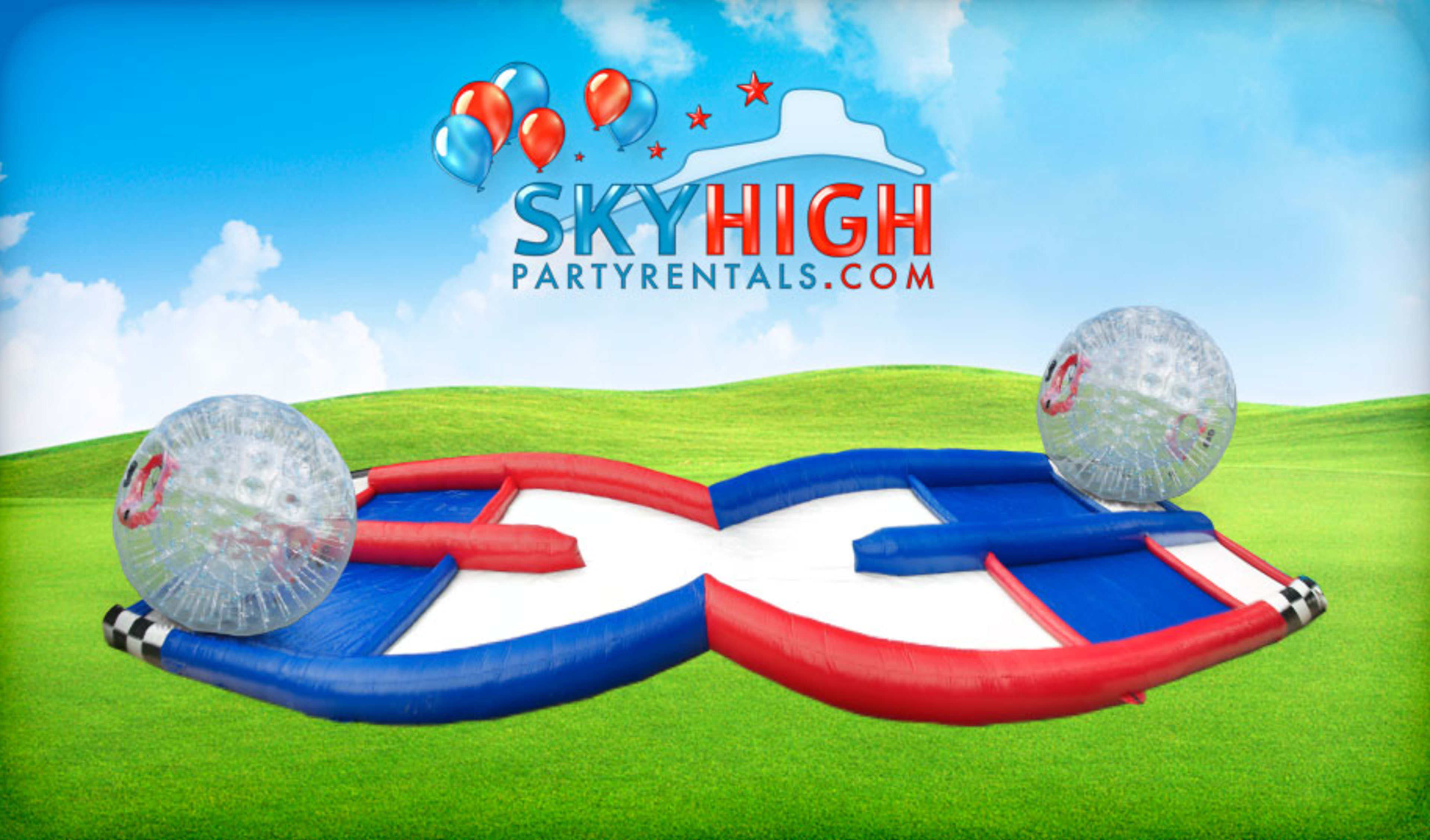 Zorb Inflatable Hamster Ball Collision Course