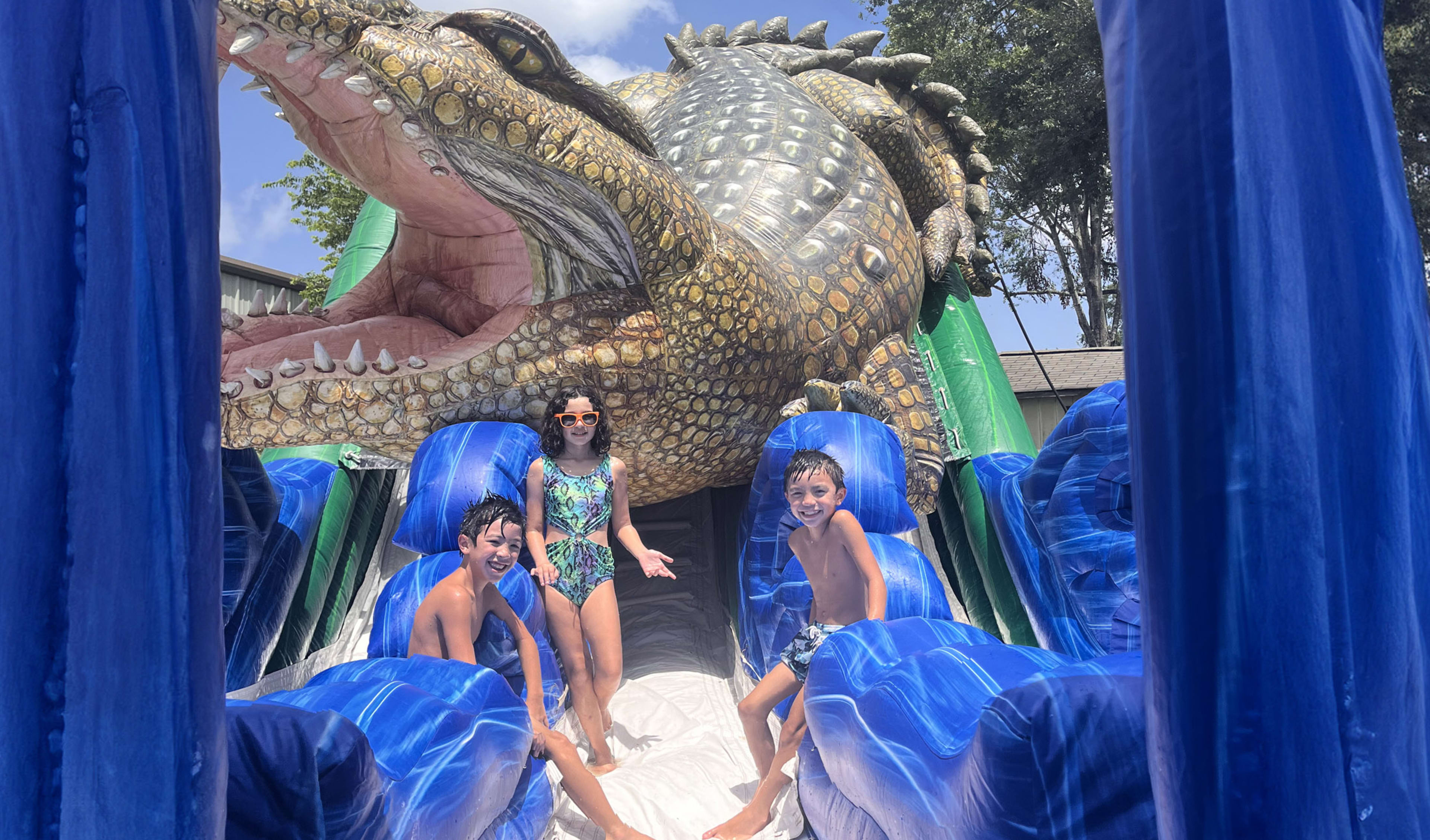 Alligator King Croc Water Slide Rentals