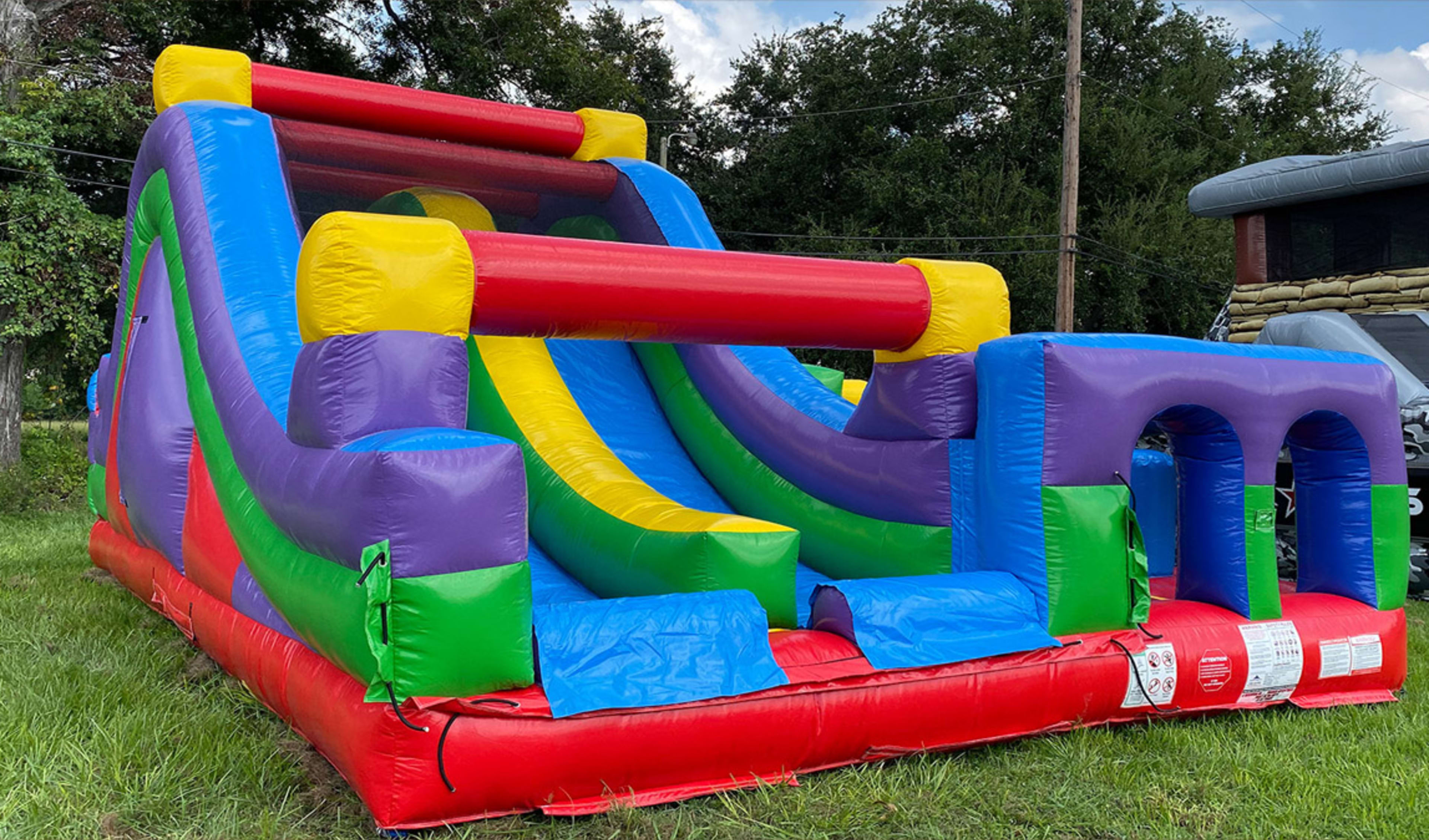 Retro Rockwall Slide Obstacle