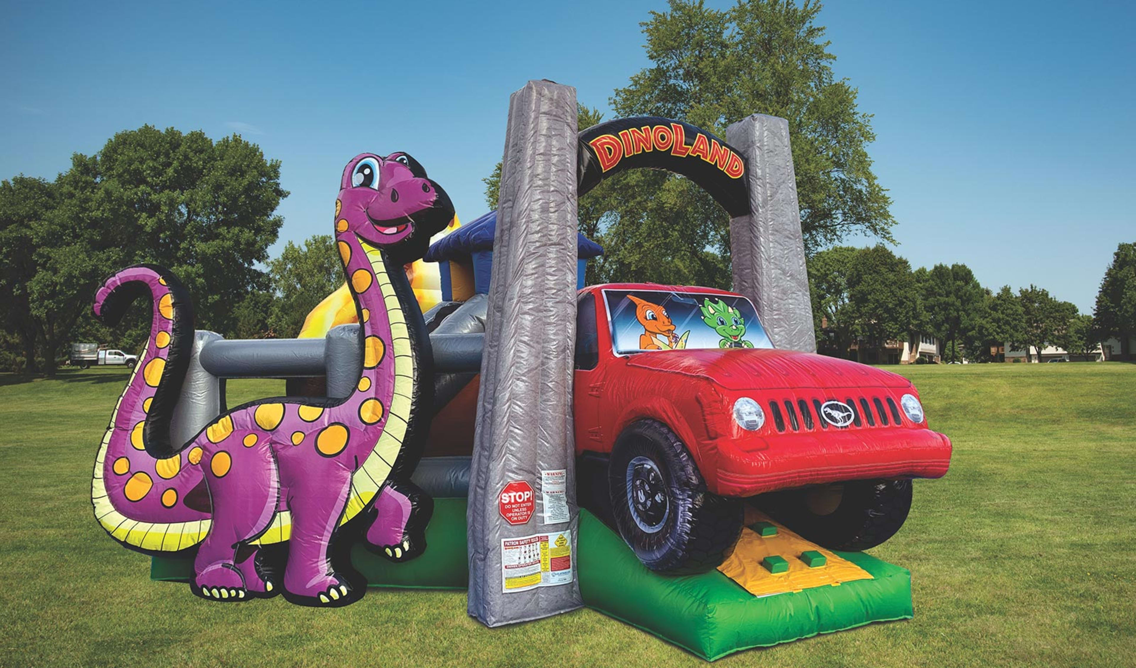 Kids Dinosaur Land Playzone Jump House Combo
