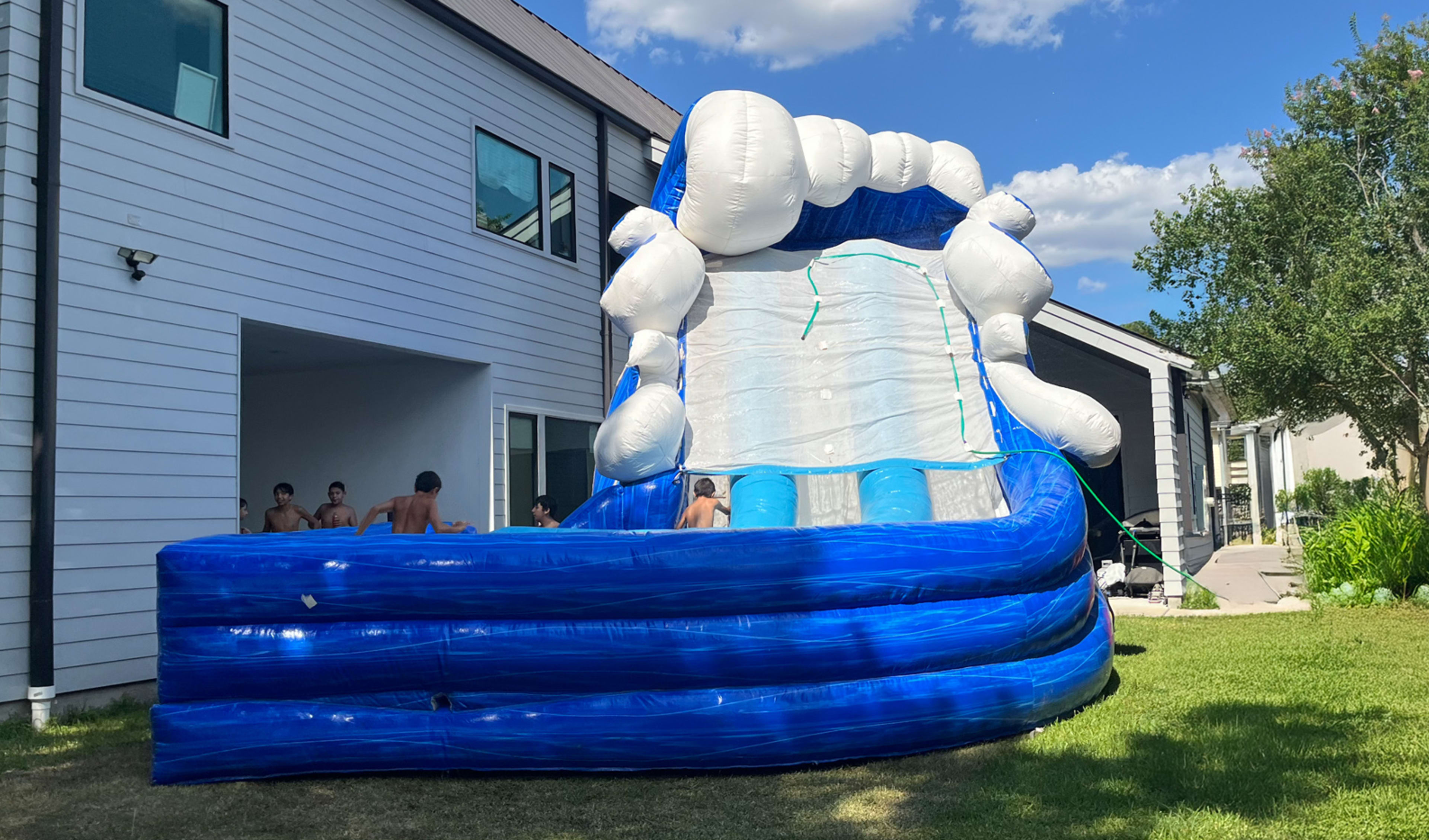 Raging Rapids Double Lane Curve Water Slide