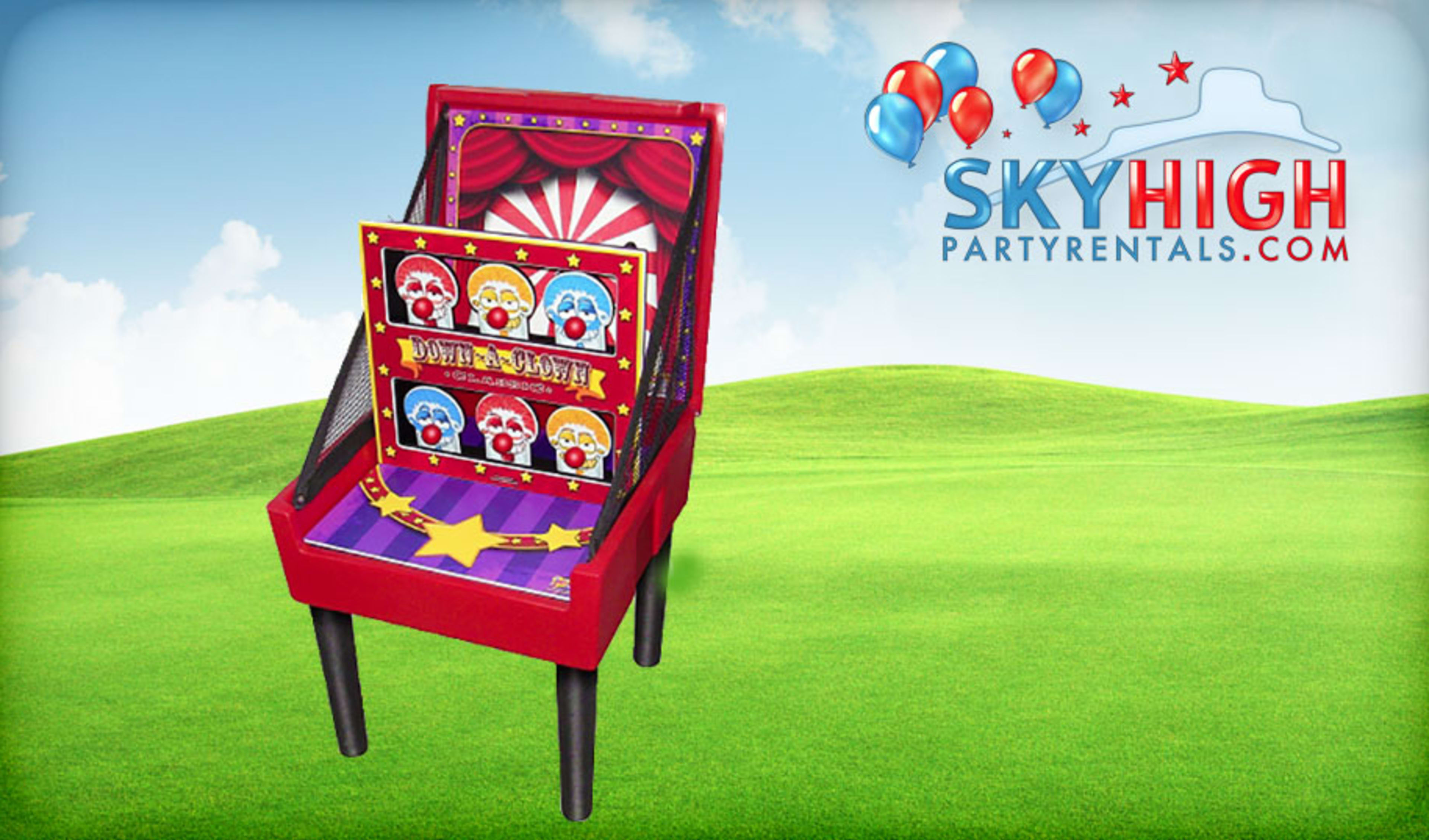 Down a Clown Carnival Game