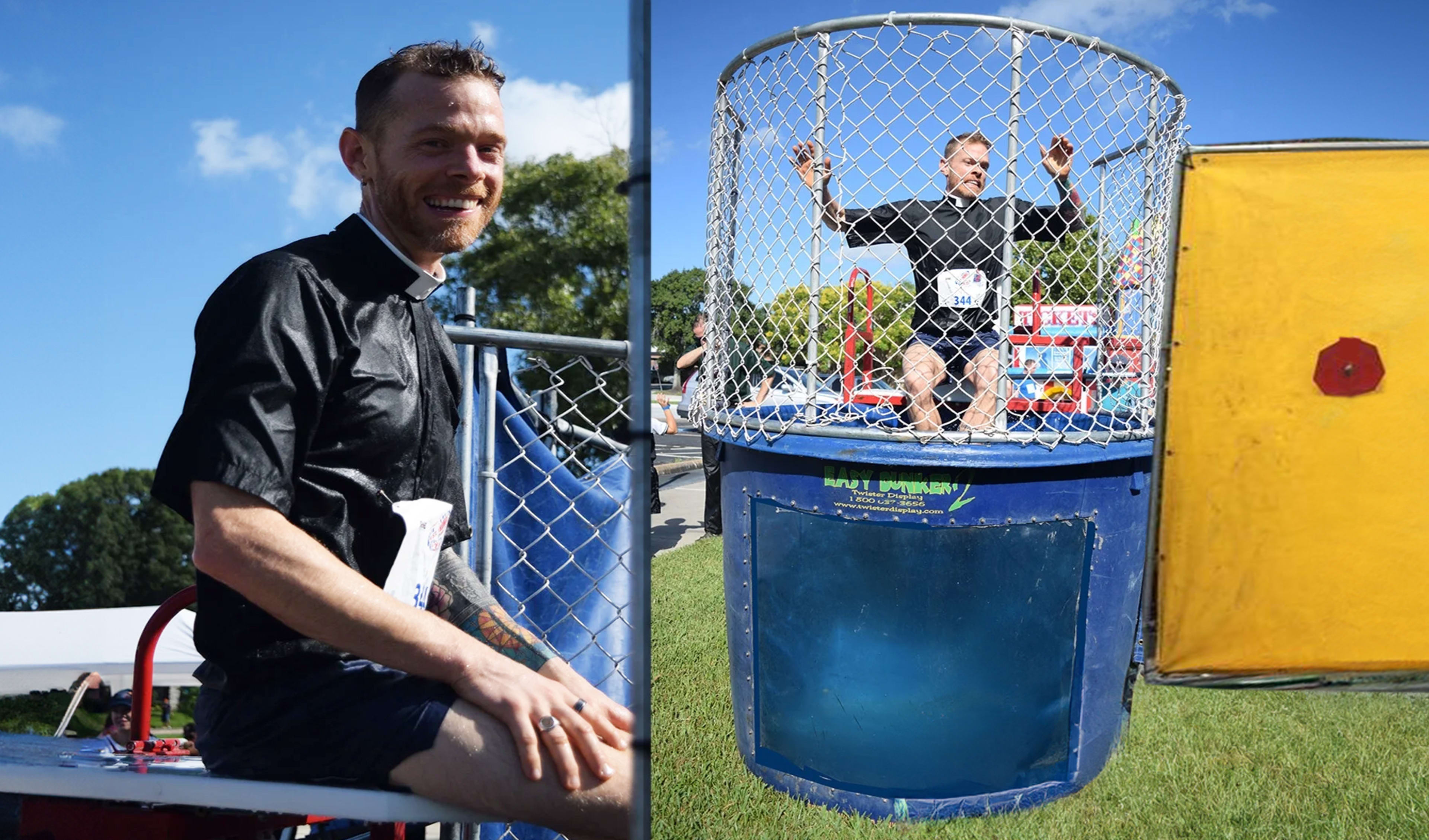 Dunking a Person on a Dunk Tank