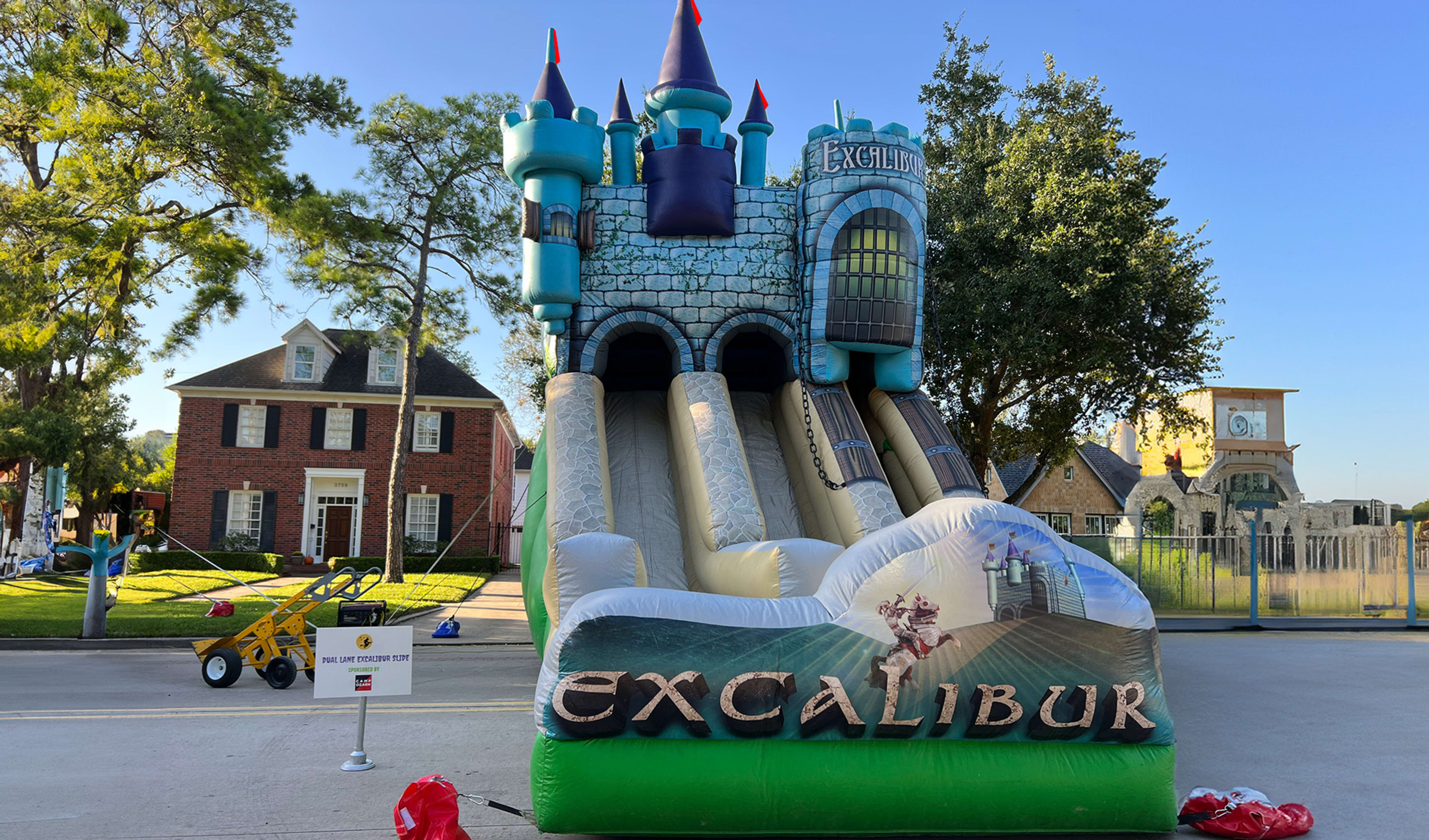 Rent Excalibur Inflatable Double Lane Slide