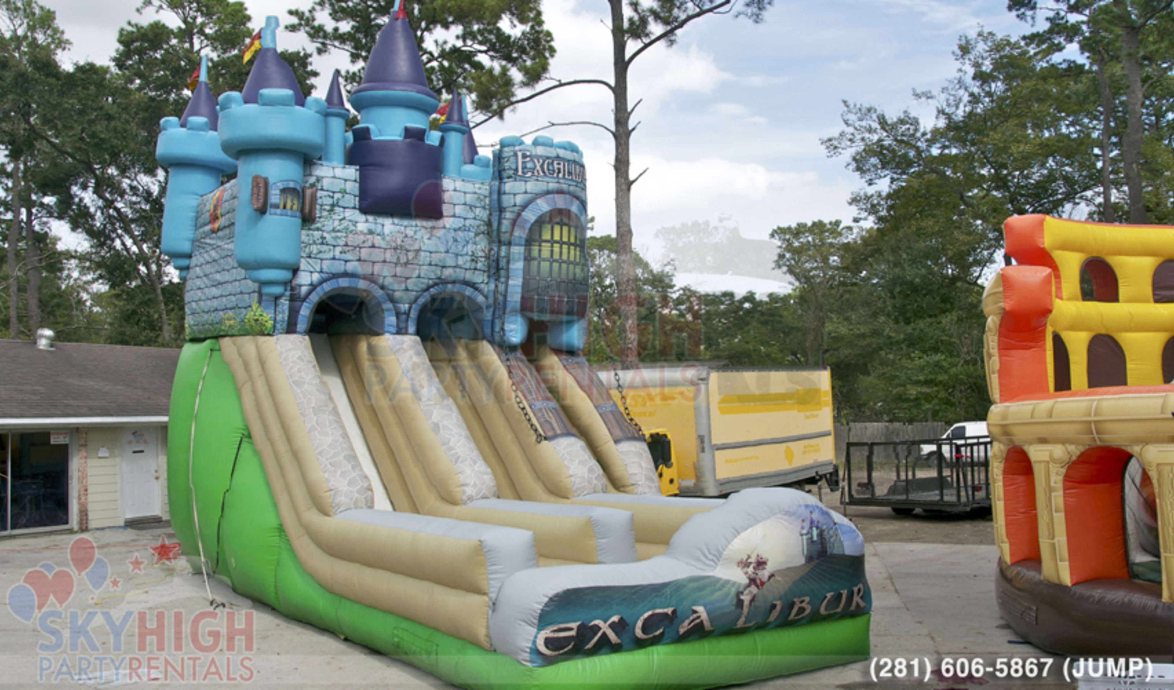 Double Lane Renaissance inflatable Moonwalk