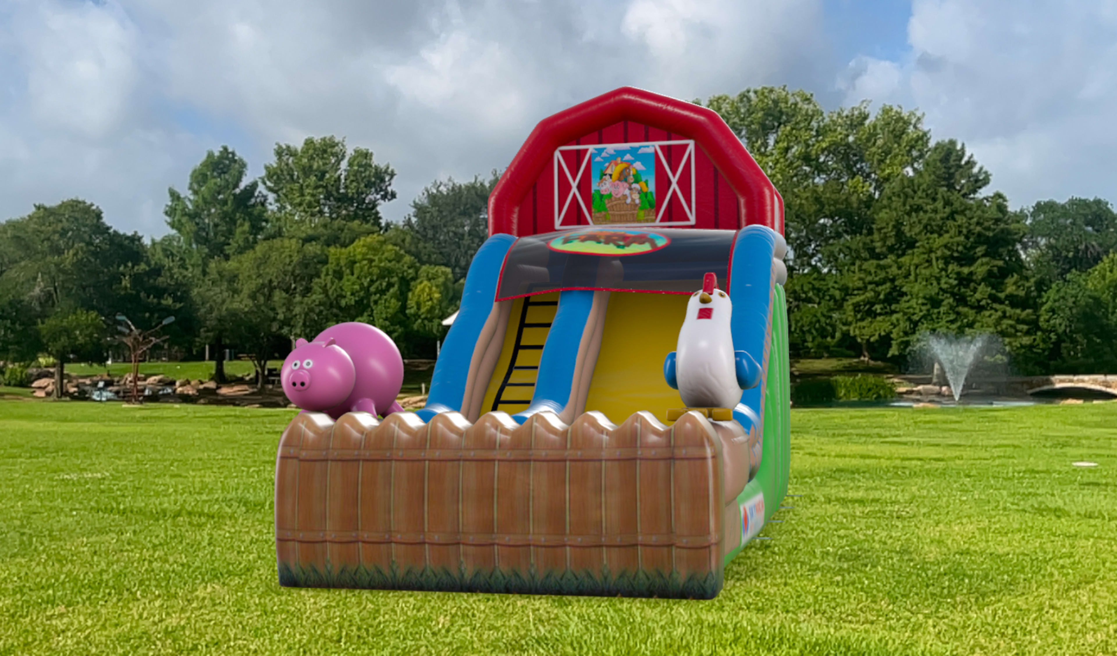 Barnyard Farm Water Slide Rentals Texas