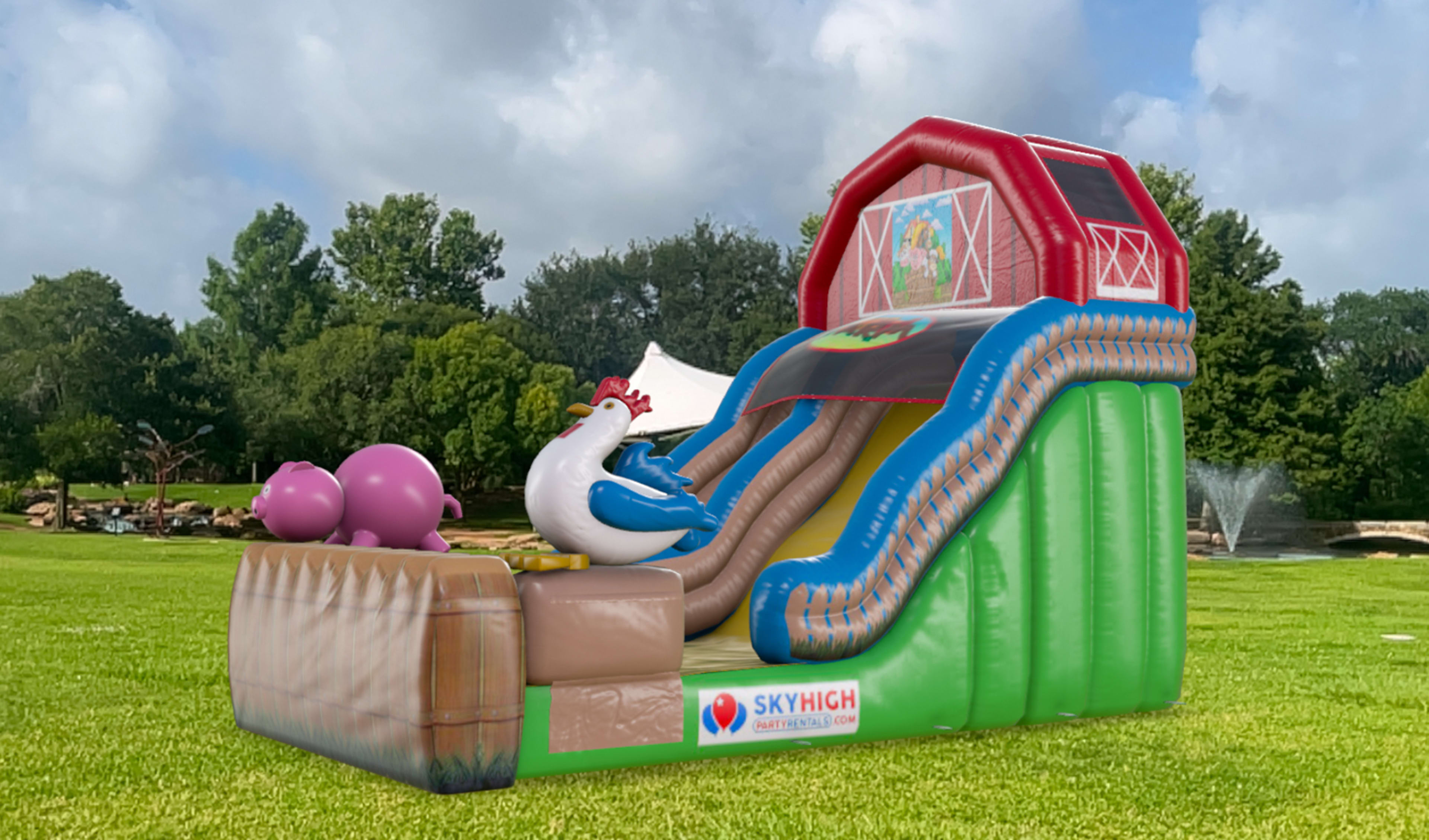 Barnyard Farm Water Slide Rentals Texas