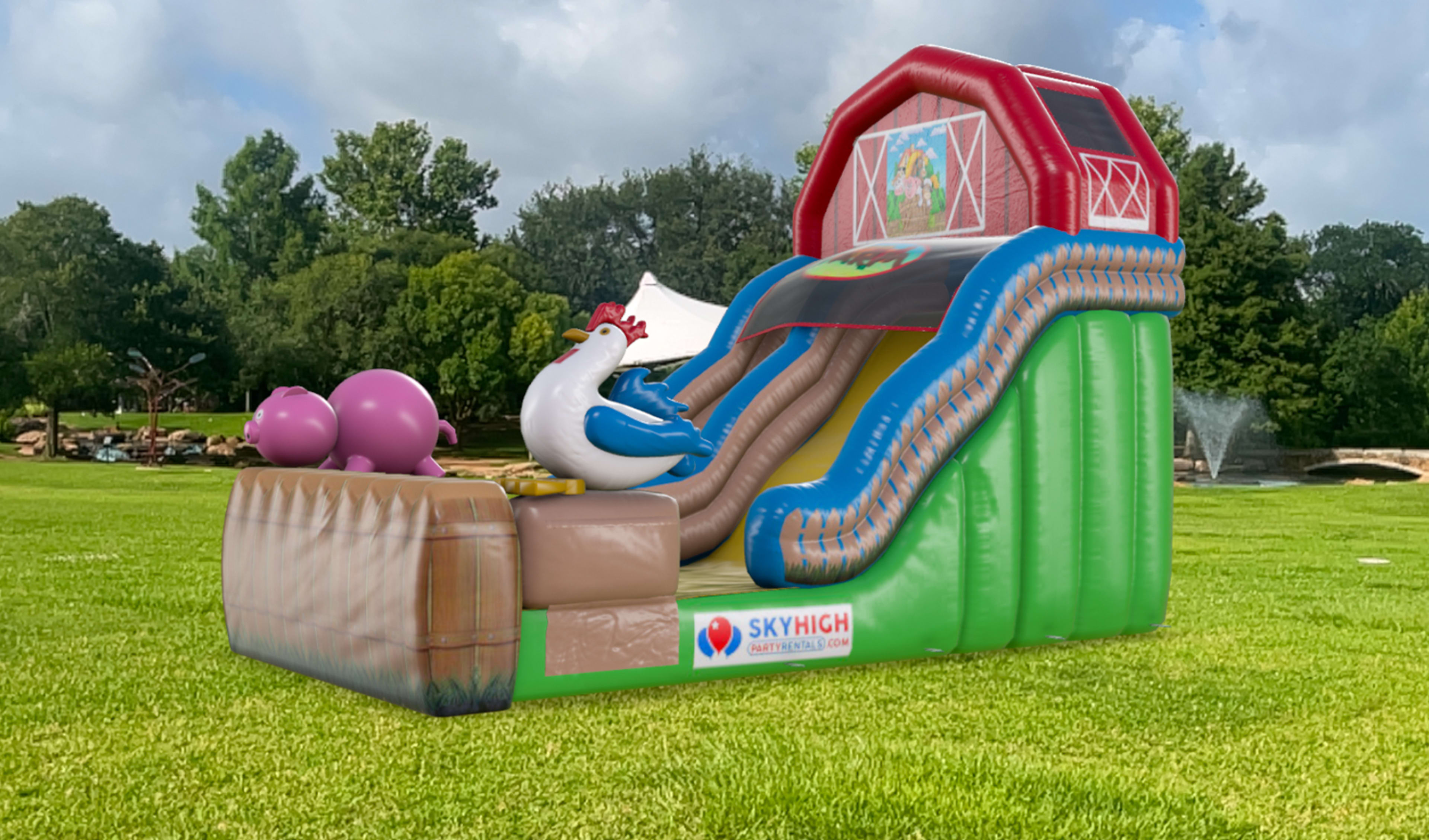 Barnyard Farm Water Slide Rentals Texas