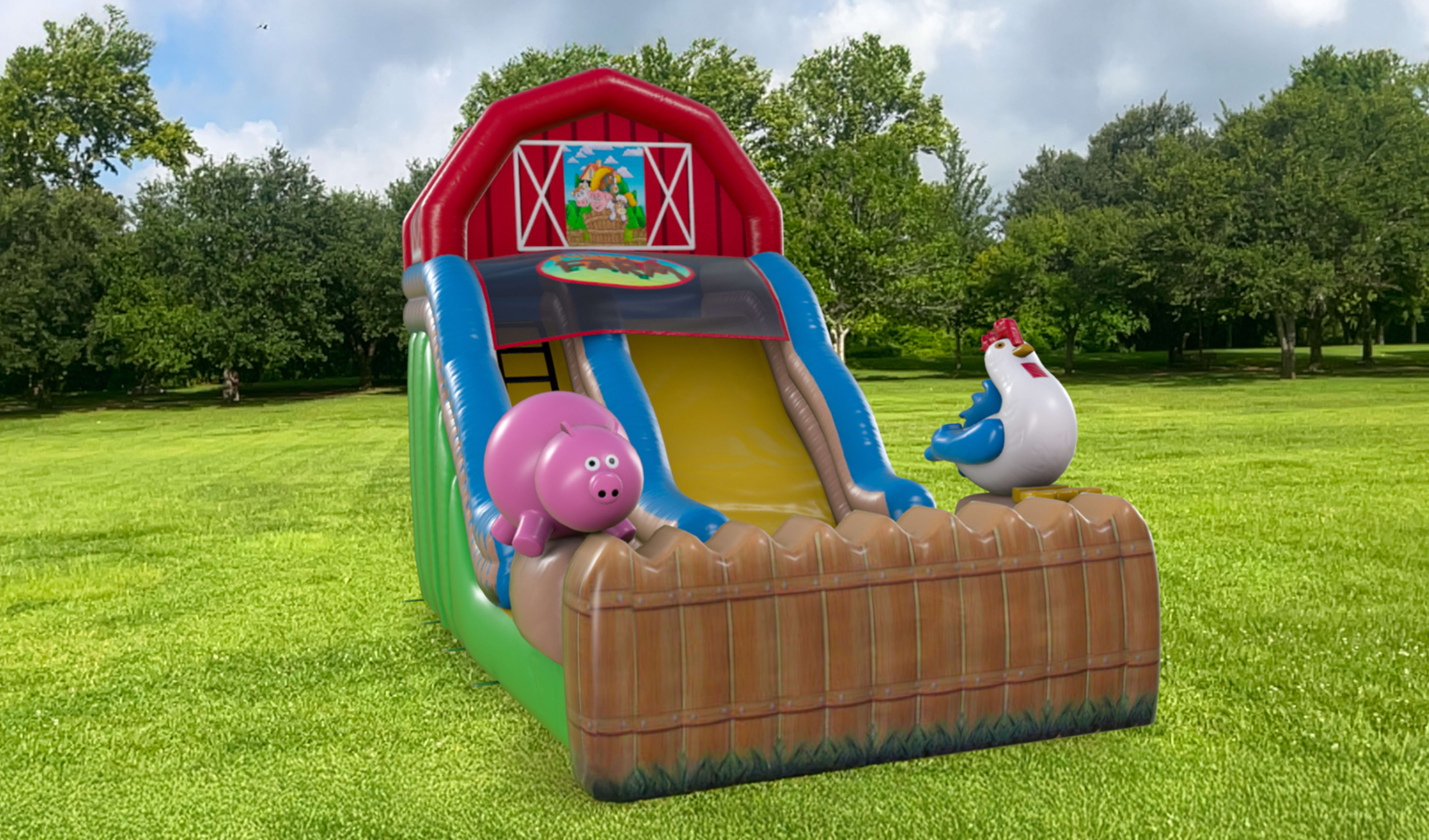 Barnyard Farm Water Slide Rentals Texas