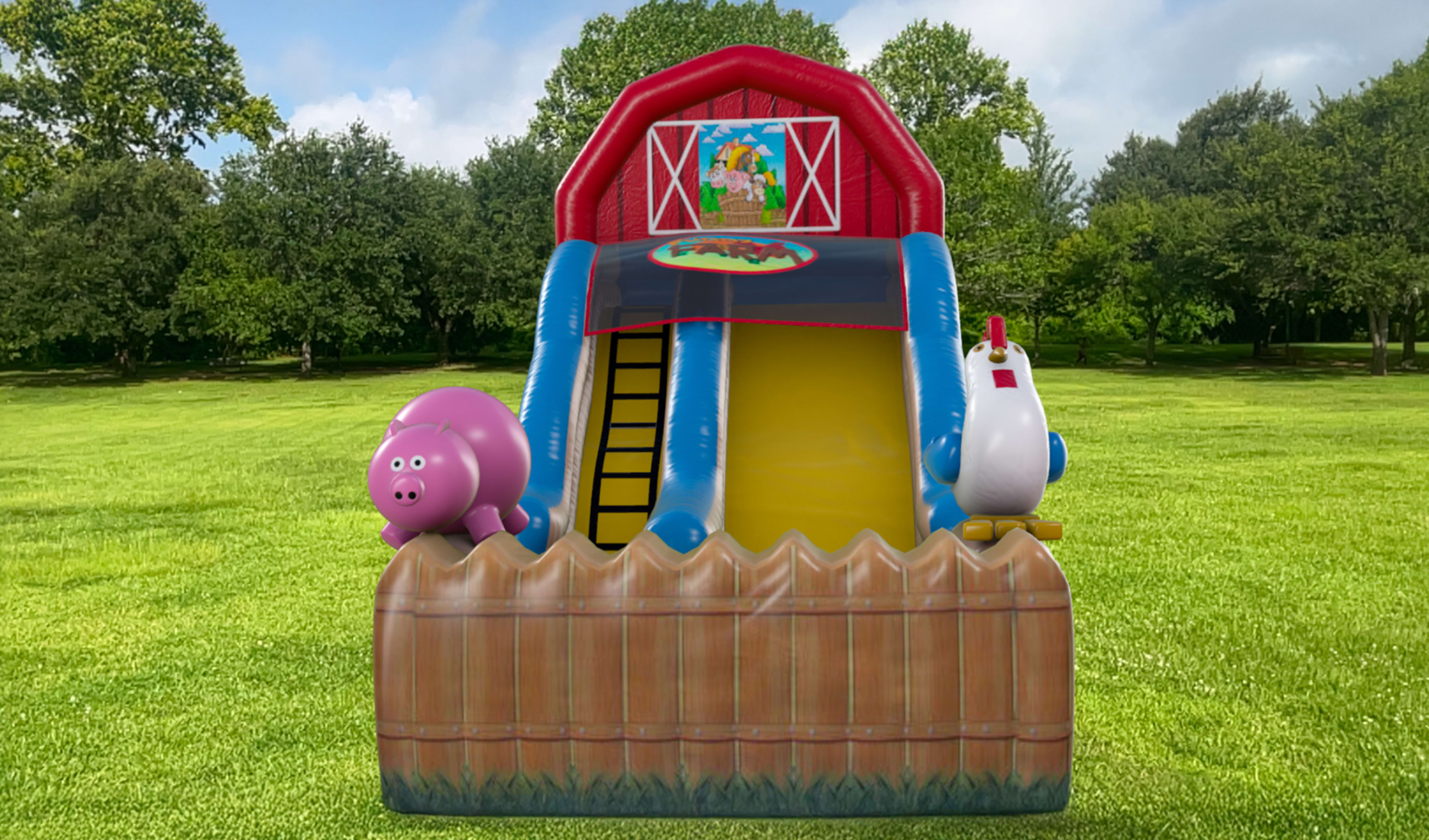 Barnyard Farm Water Slide Rentals Texas