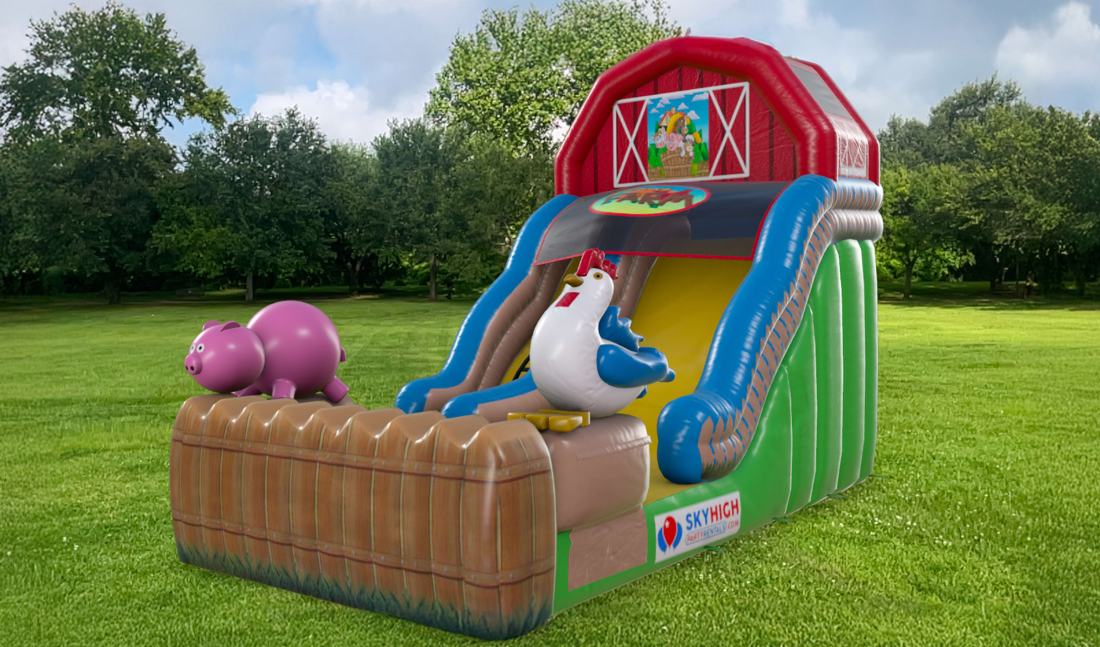 Barnyard Farm Water Slide Rentals Texas