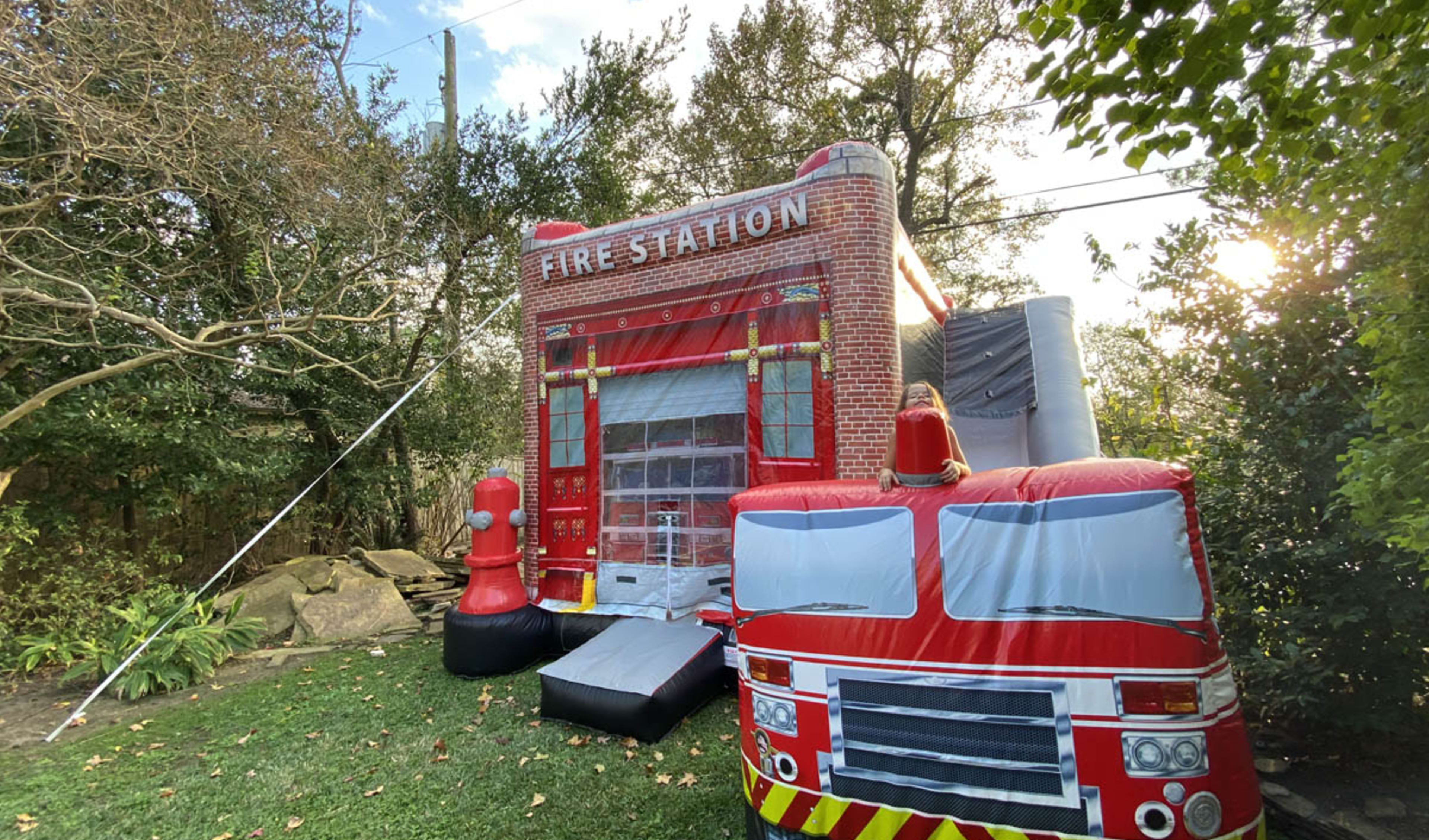 Fire Station Combo Bounce House