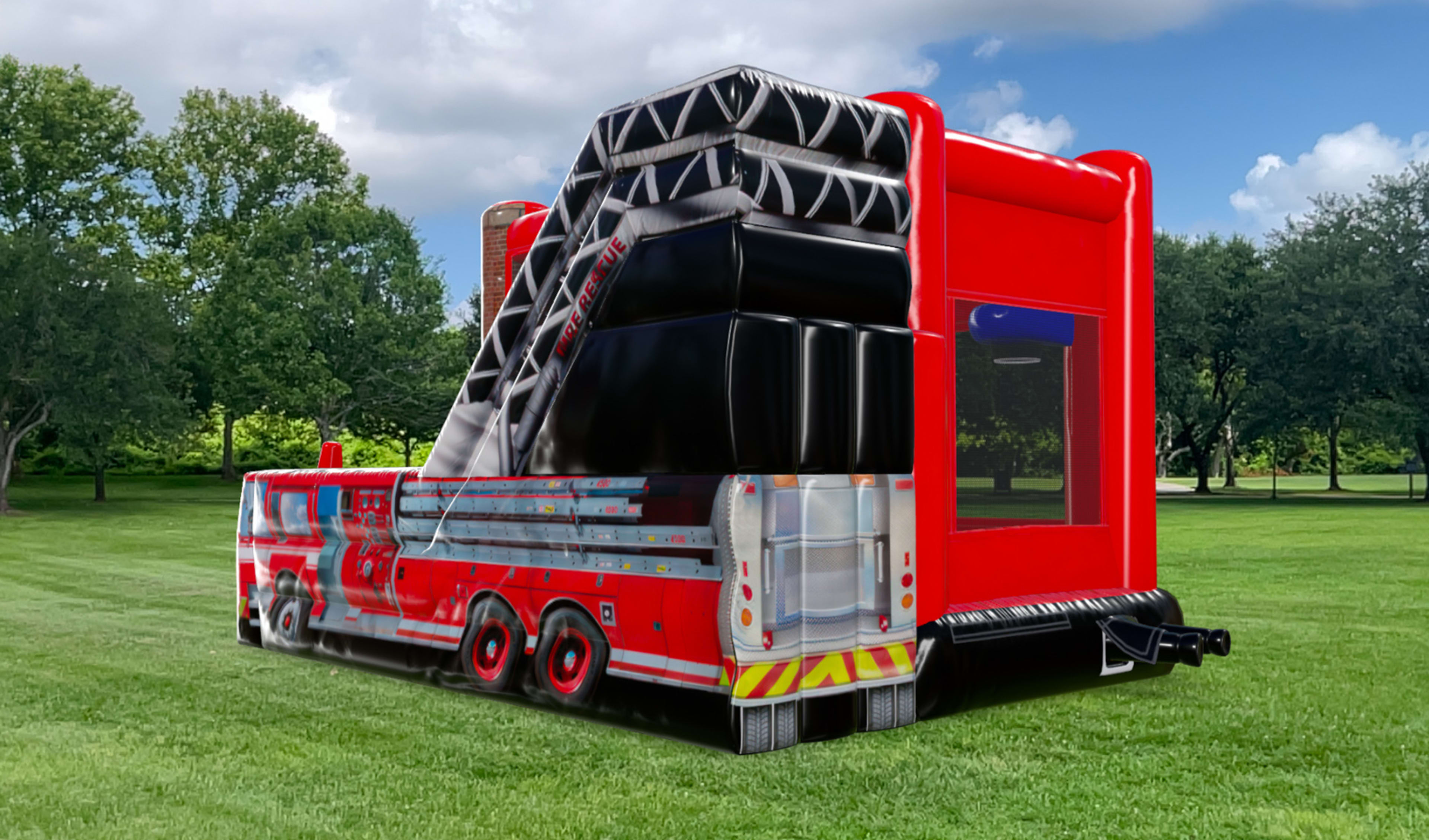 Fire Station Bounce House Combo