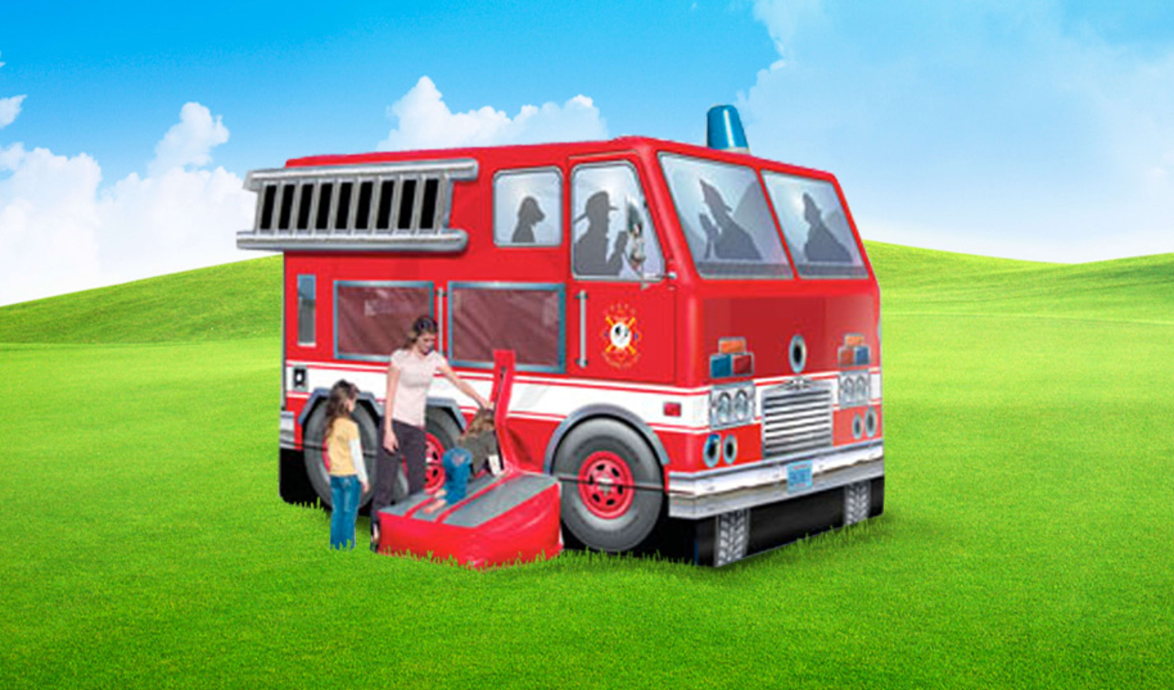 Fire Truck Bounce House Rentals Sky High
