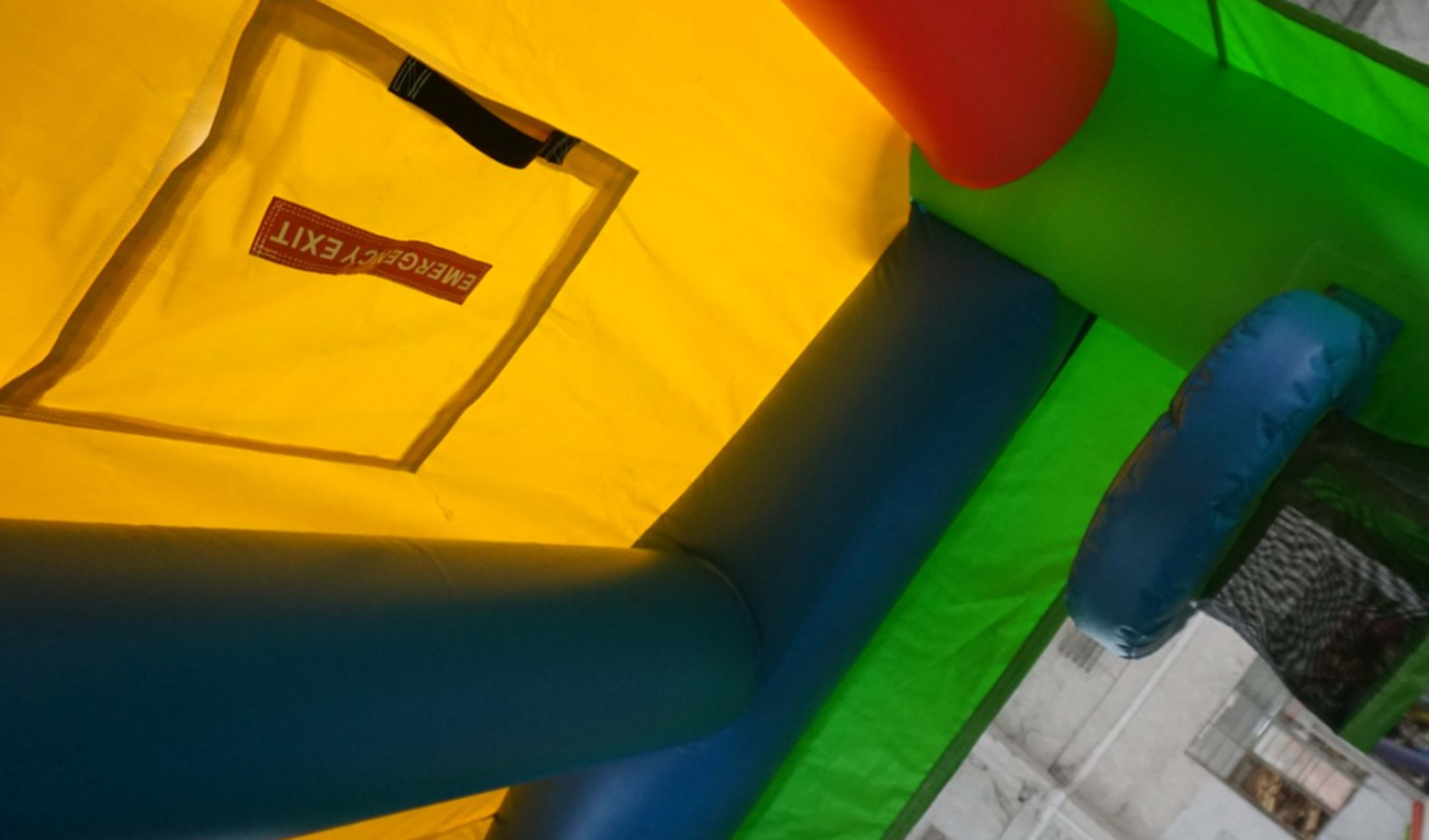 Flamingo Bounce House emergency exit