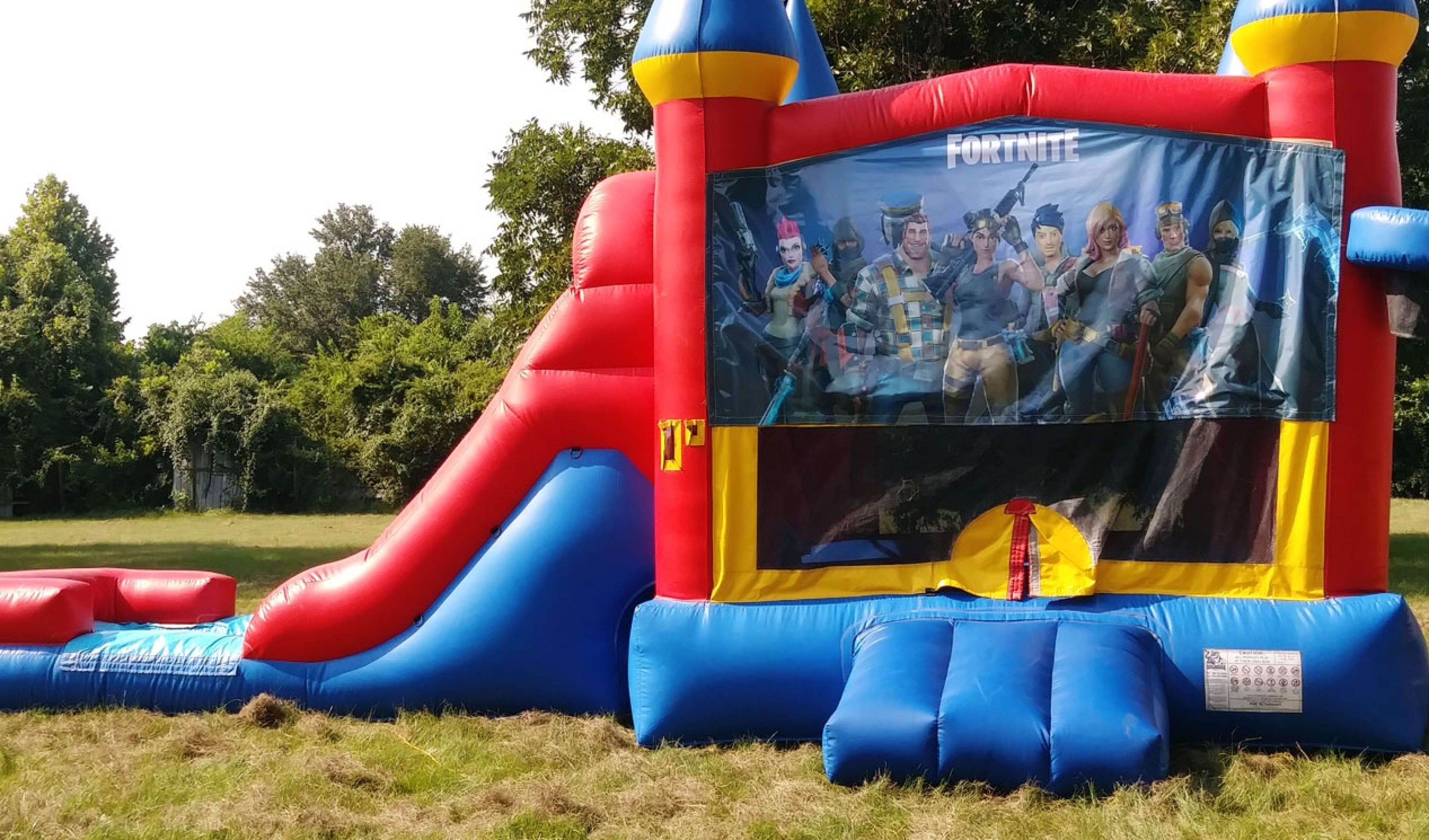 Fortnite 3in1 with Castle Slide Bounce House