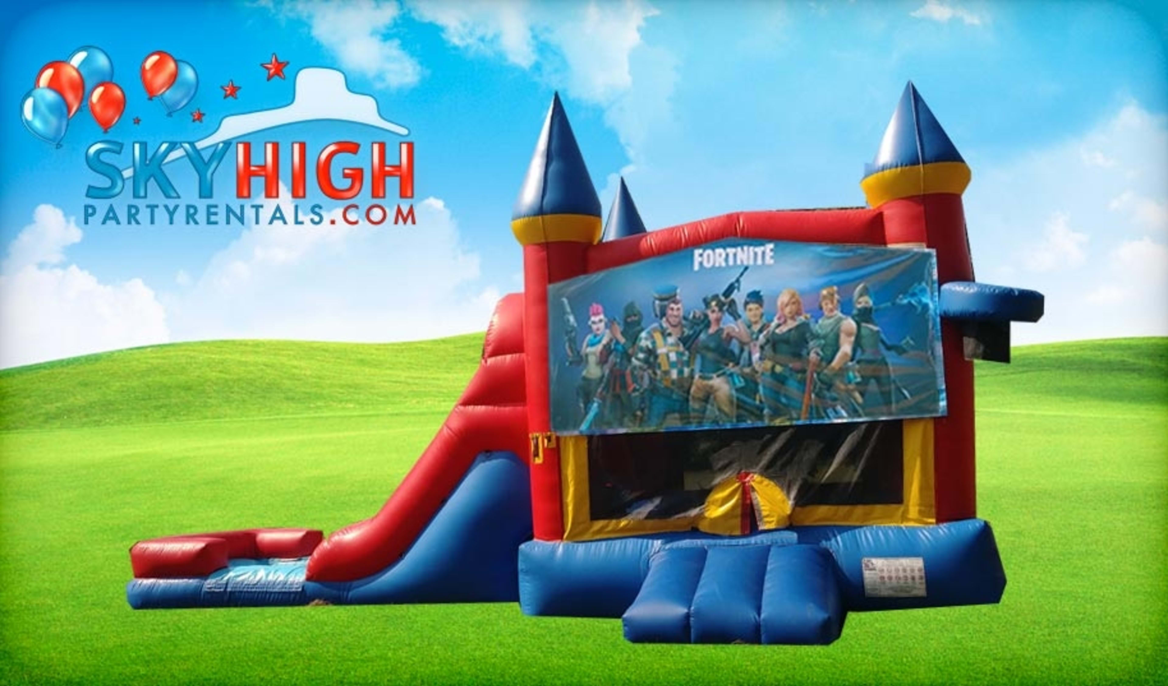 Fortnite 3in1 with Slide Bounce House