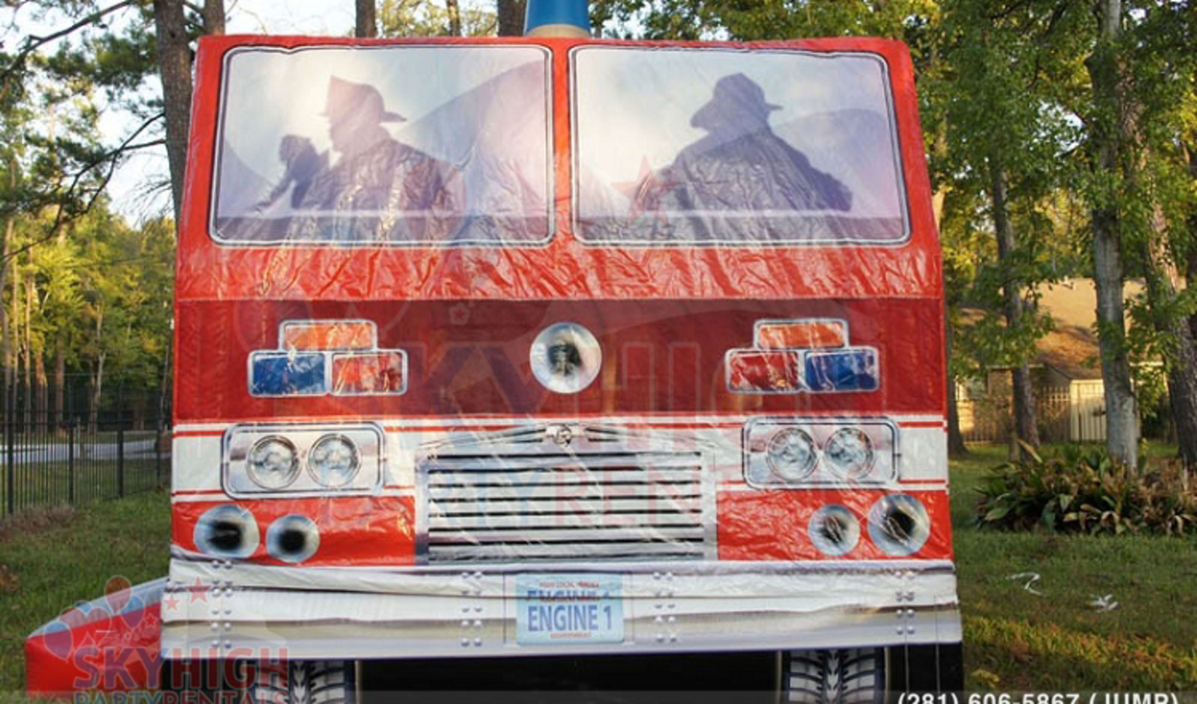inflatable fire truck for parties