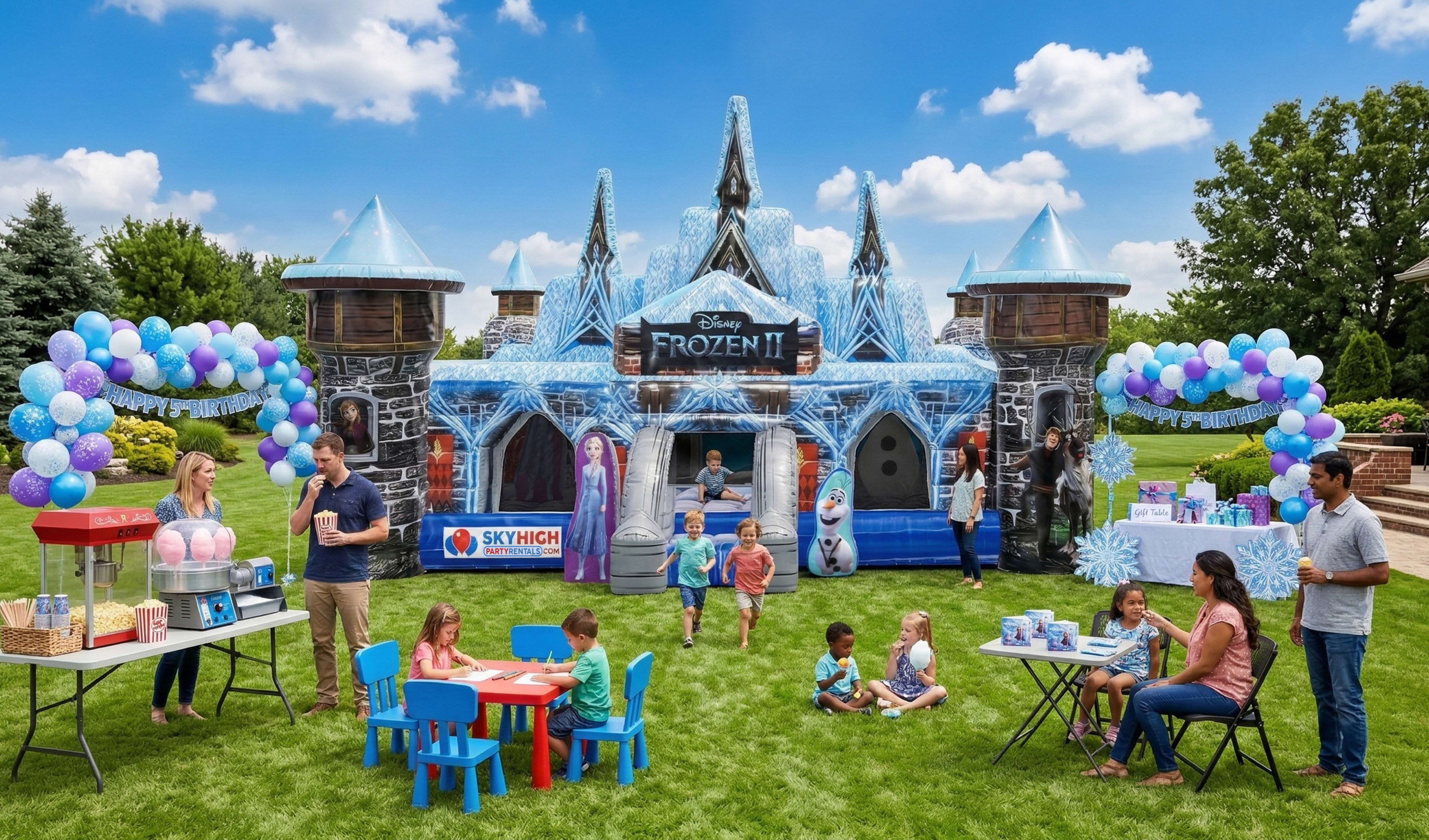 Frozen 2 Toddler Bounce House Soft Play Rentals now delivering to Houston, Austin, San Antonio and across the USA.