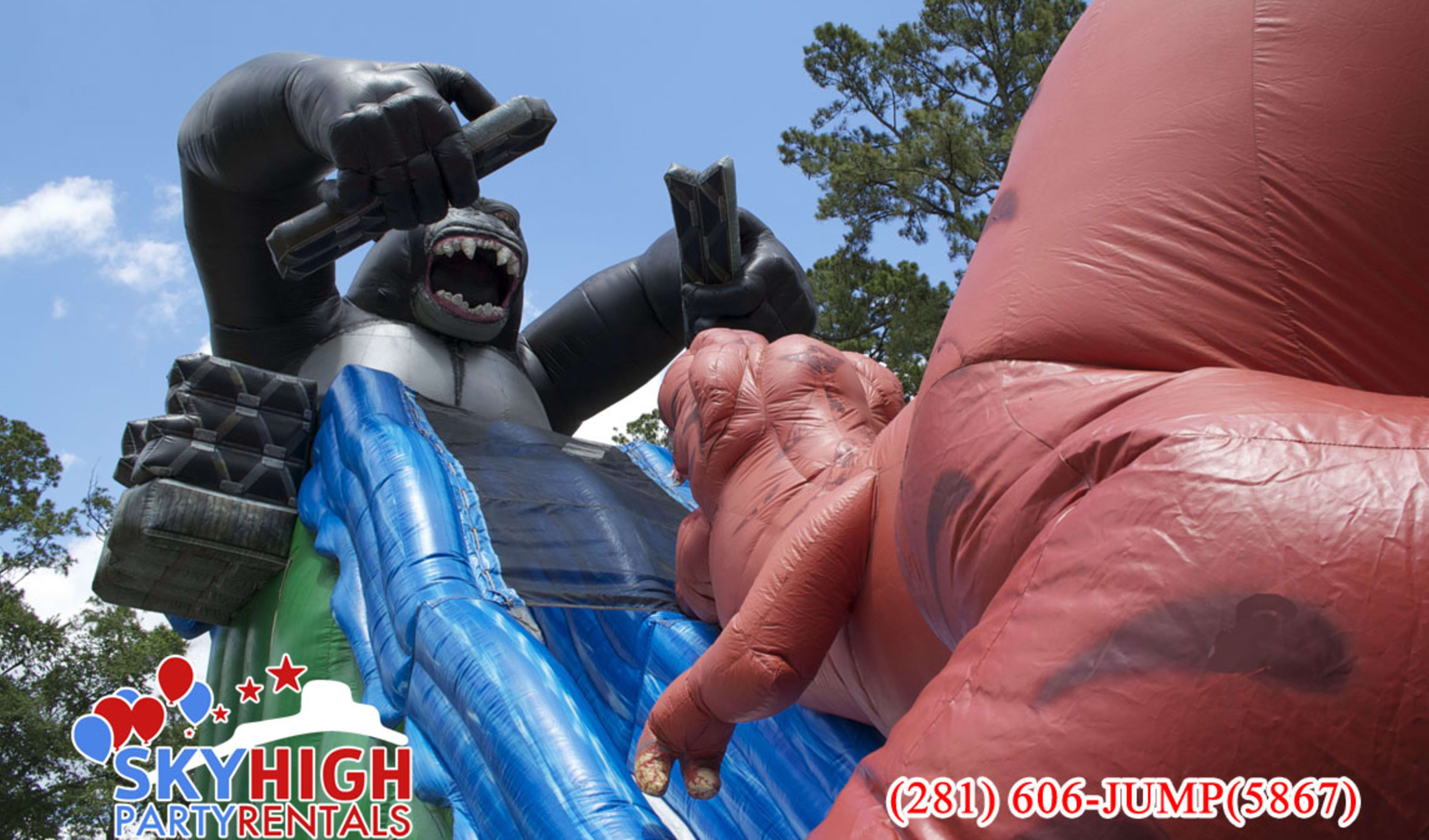 Gorilla Vs T-Rex Slide