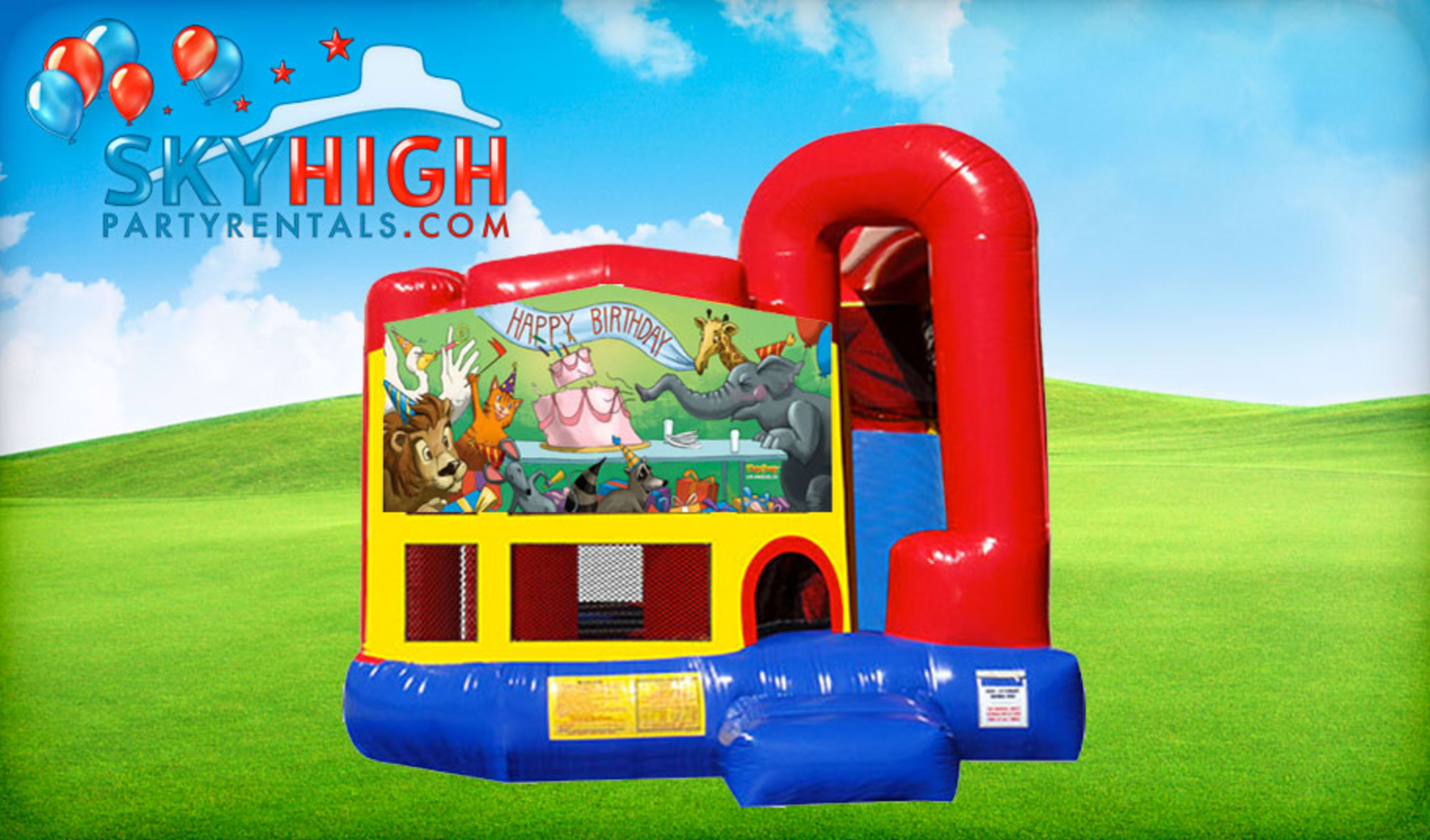 4in1 Happy Birthday Bounce House